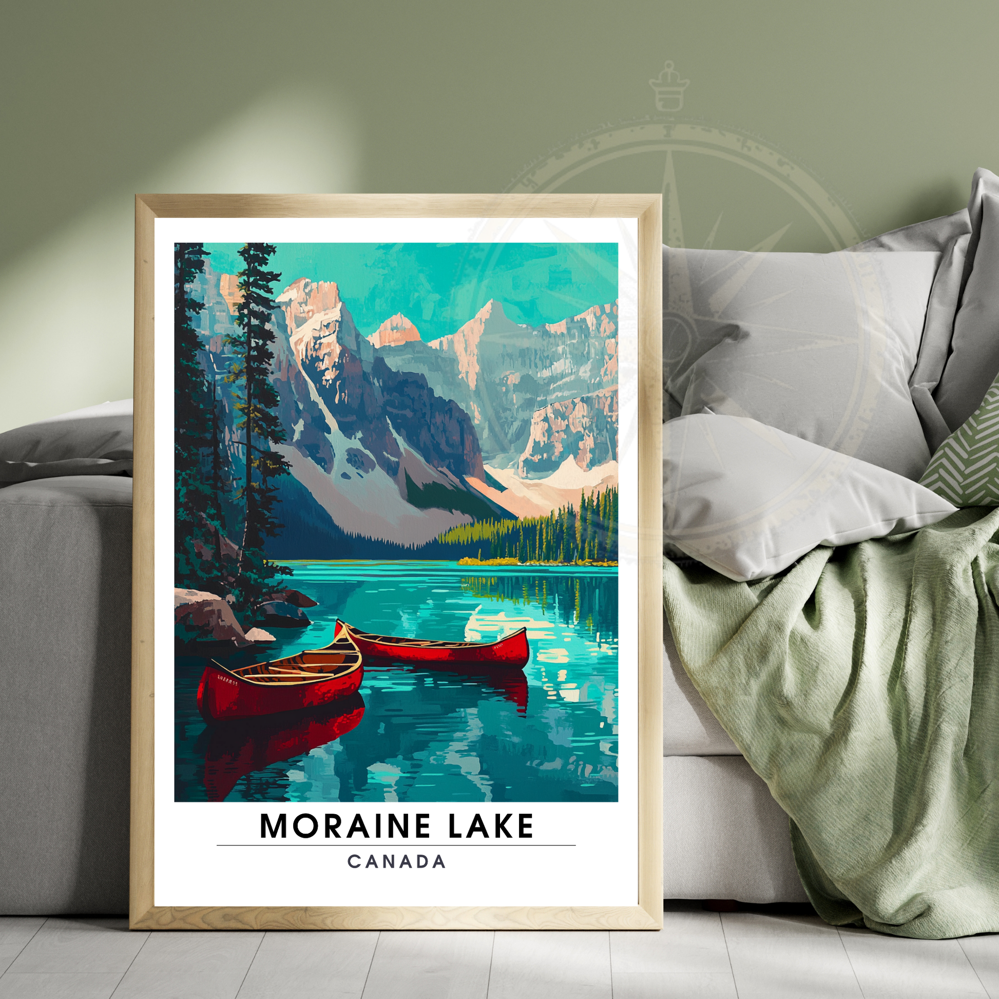 Affiche Lac Moraine | Poster Canada | Affiche Lac