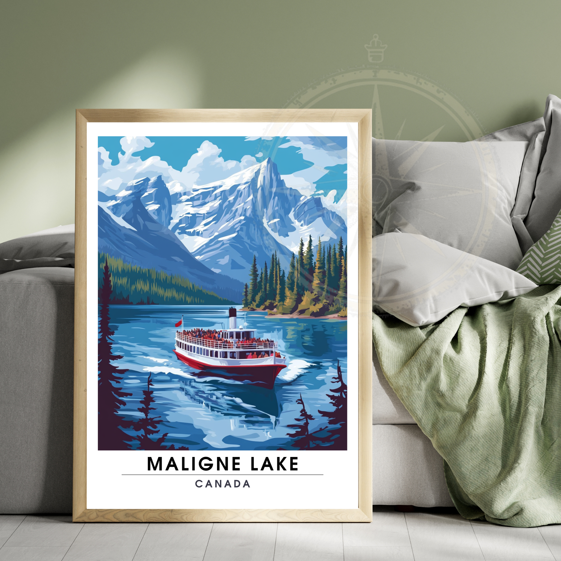 Affiche Lac Maligne | Poster Canada | Affiche Lac