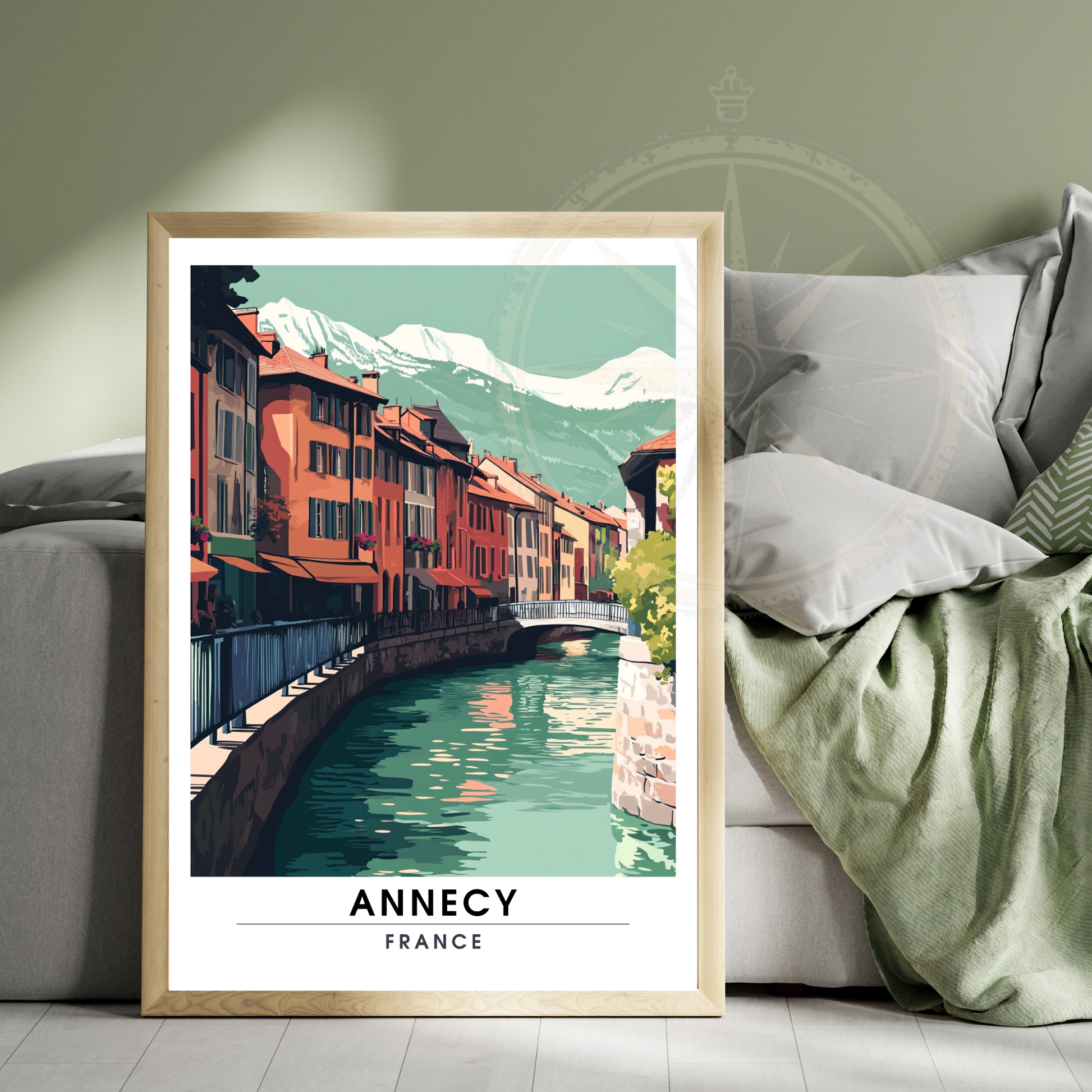 Affiche Annecy | Poster de voyage France | Affiche France