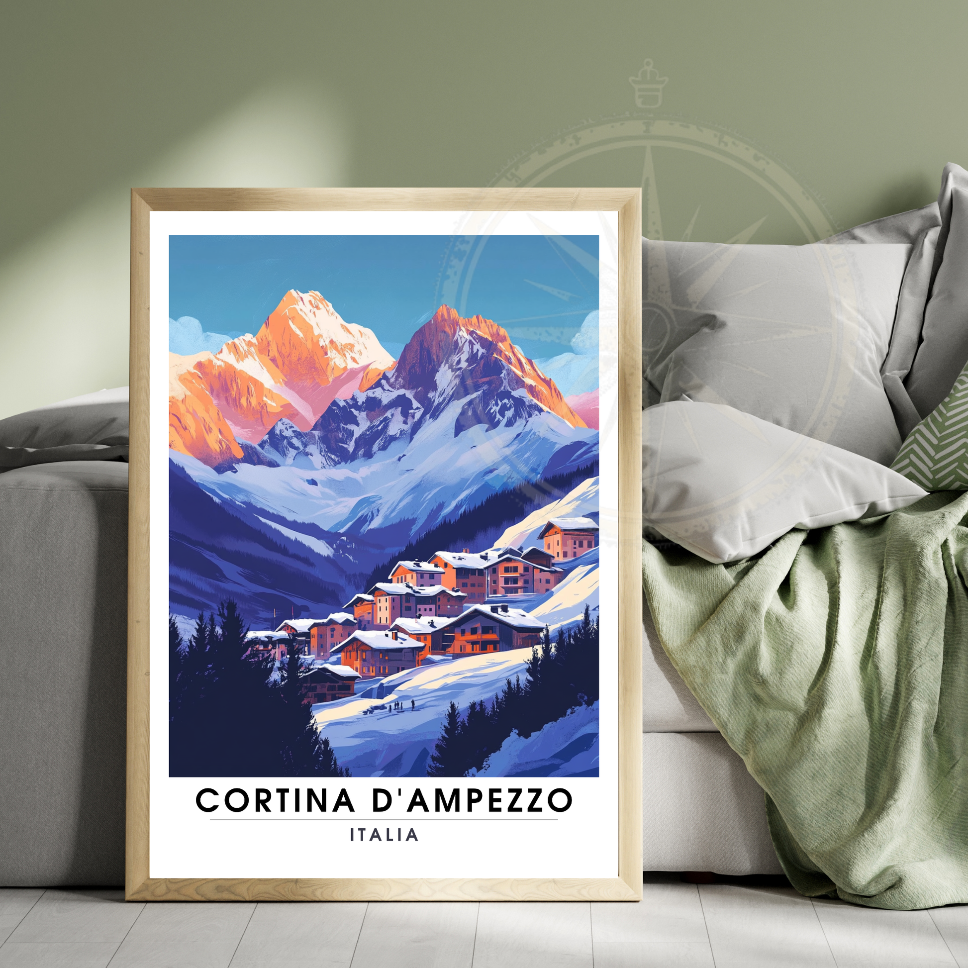 Affiche Cortina d'Ampezzo | Poster Italie | Affiche Italie