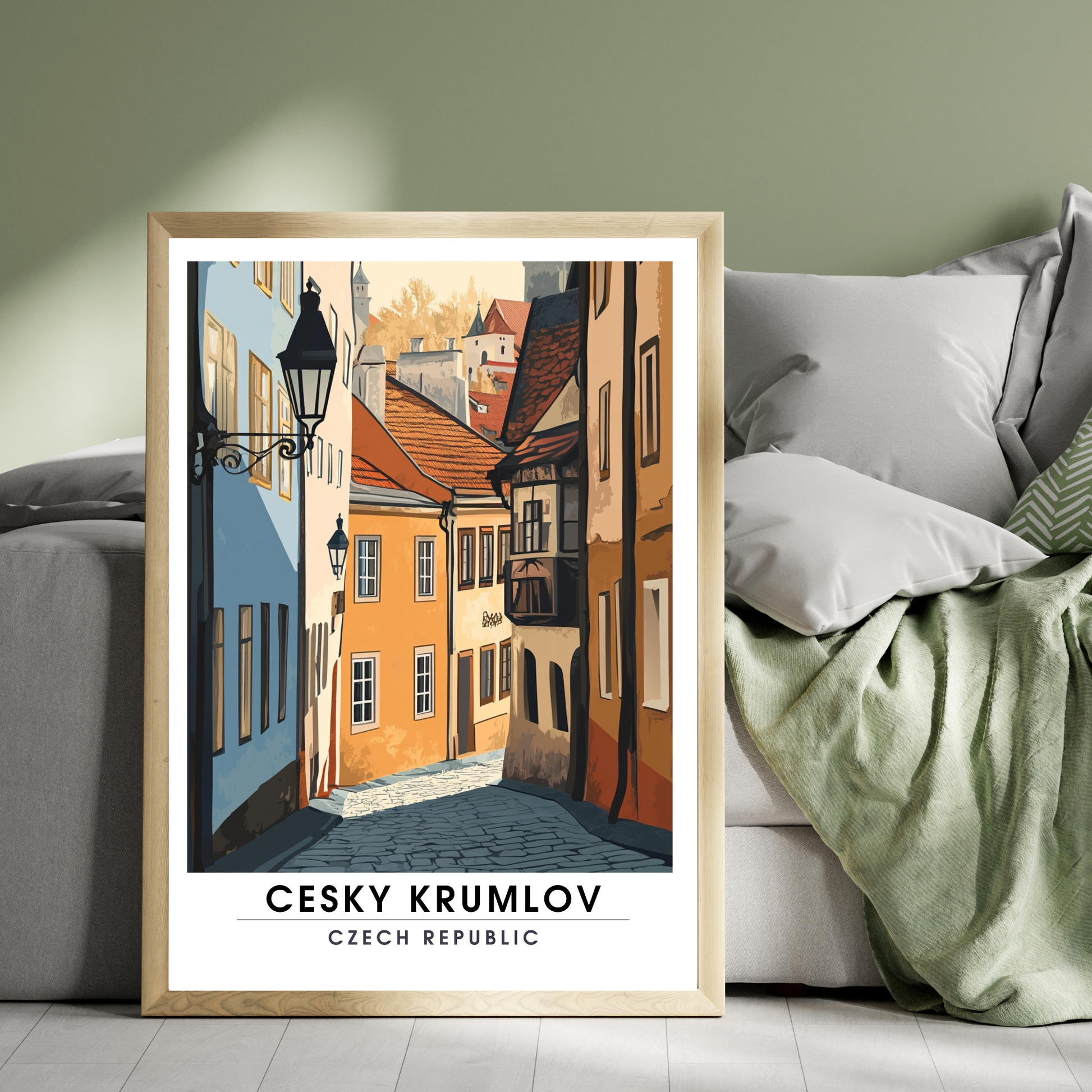 Affiche Český Krumlov | Poster décoratif République tchèque | Affiche République tchèque