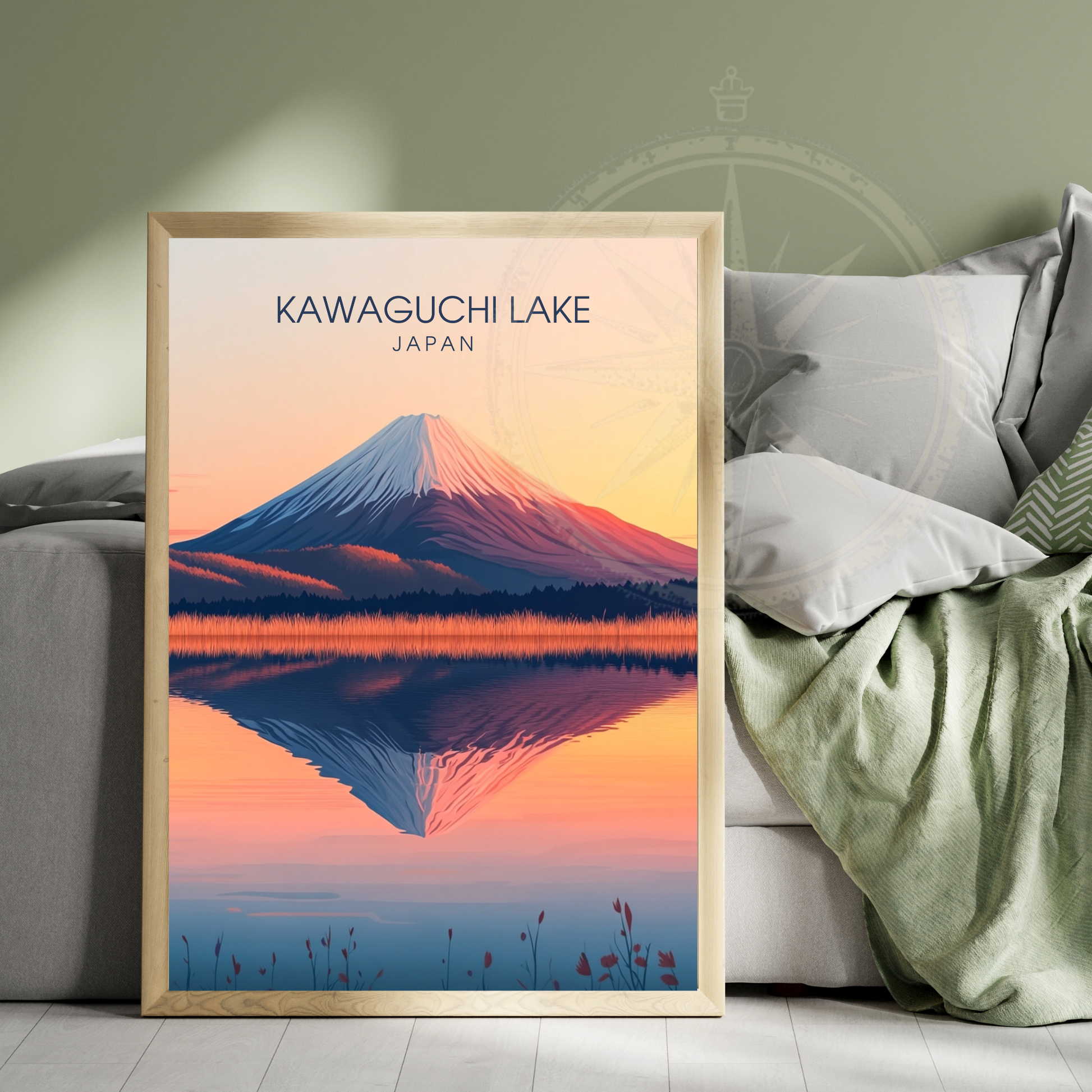Affiche Kawaguchi Lake| Impression Japan | Affiche Lake