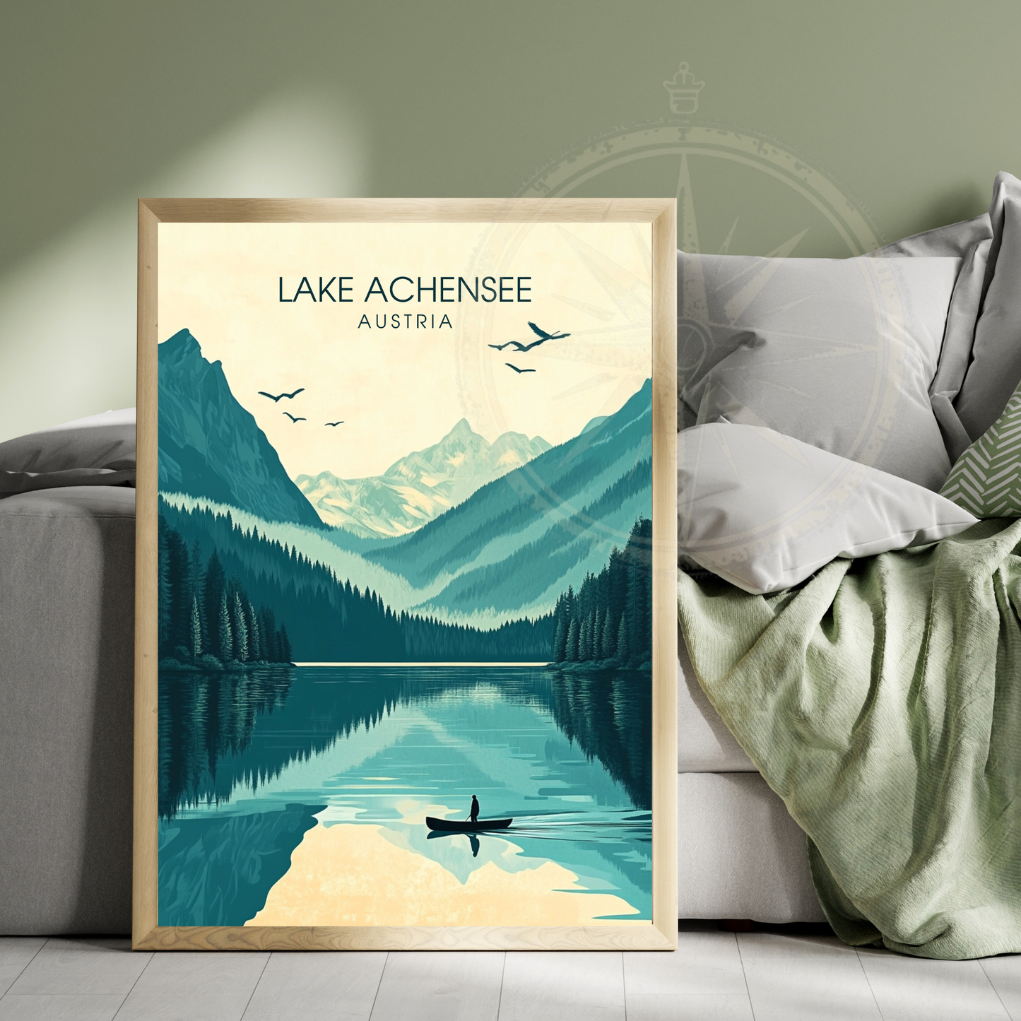 Affiche Lac Achensee | Poster de voyage Autriche | Affiche Lac