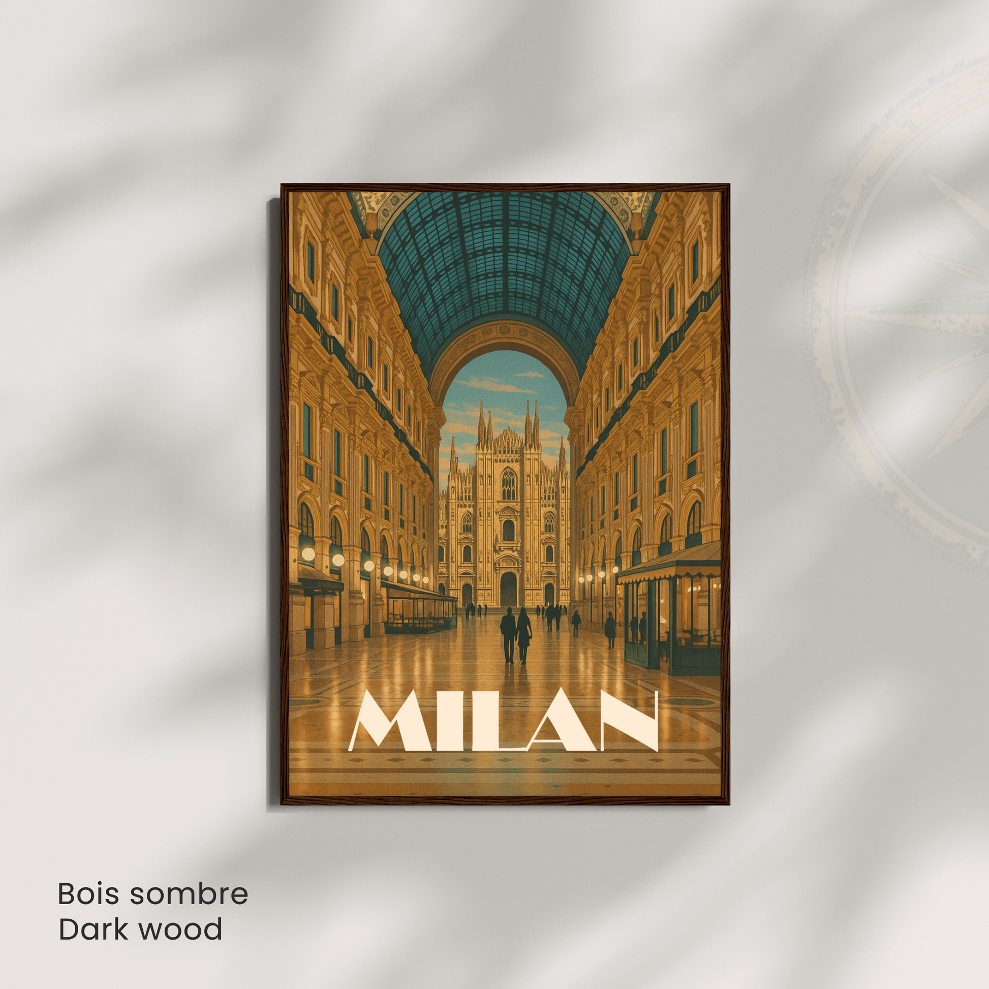 Affiche Milan | Poster de voyage Cathédrale de Milan | Affiche Milan