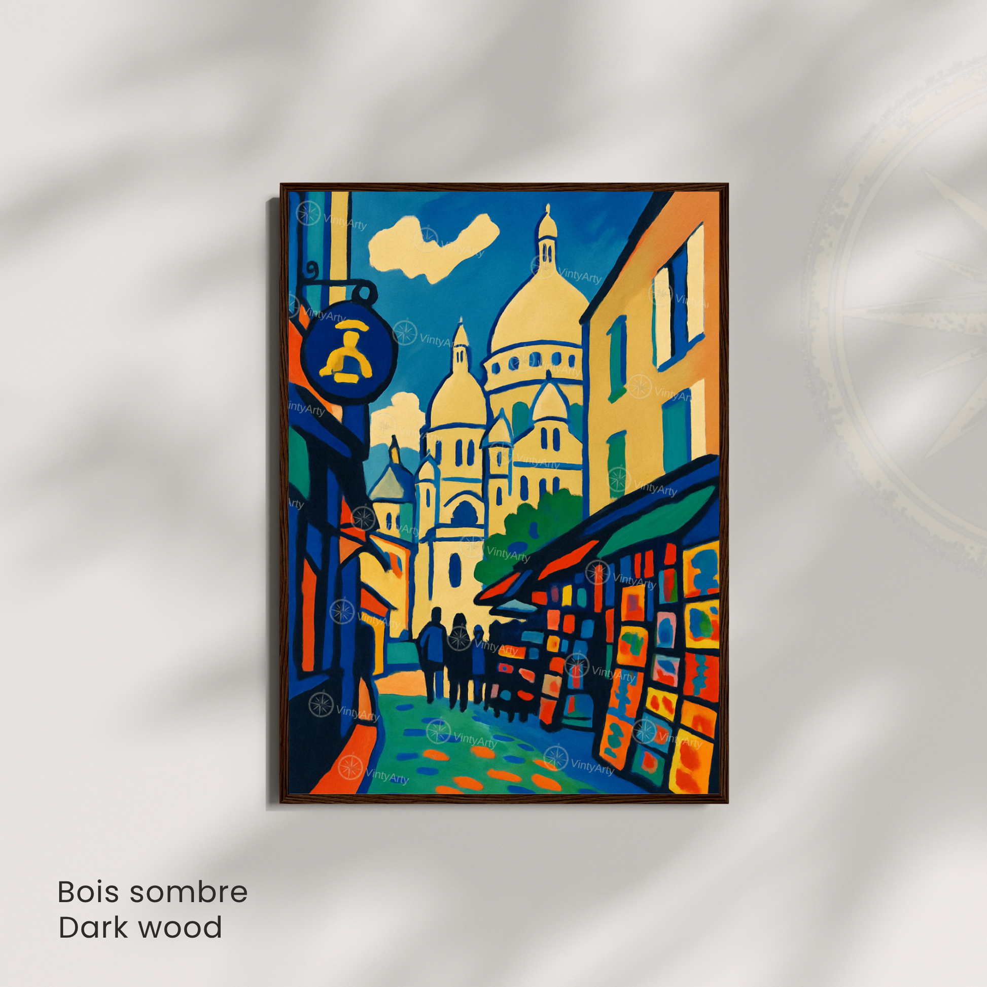 Affiche Paris | Impression Art Montmartre - Sacré Cœur | Affiche France