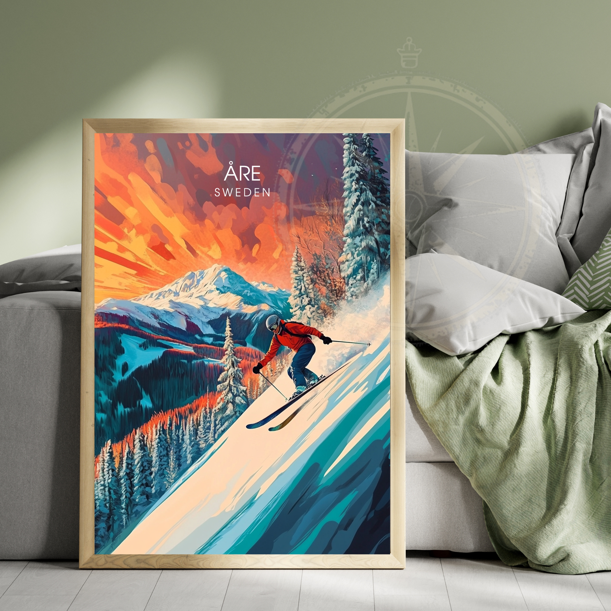 Affiche Åre | Impression Suède | Affiche Suède