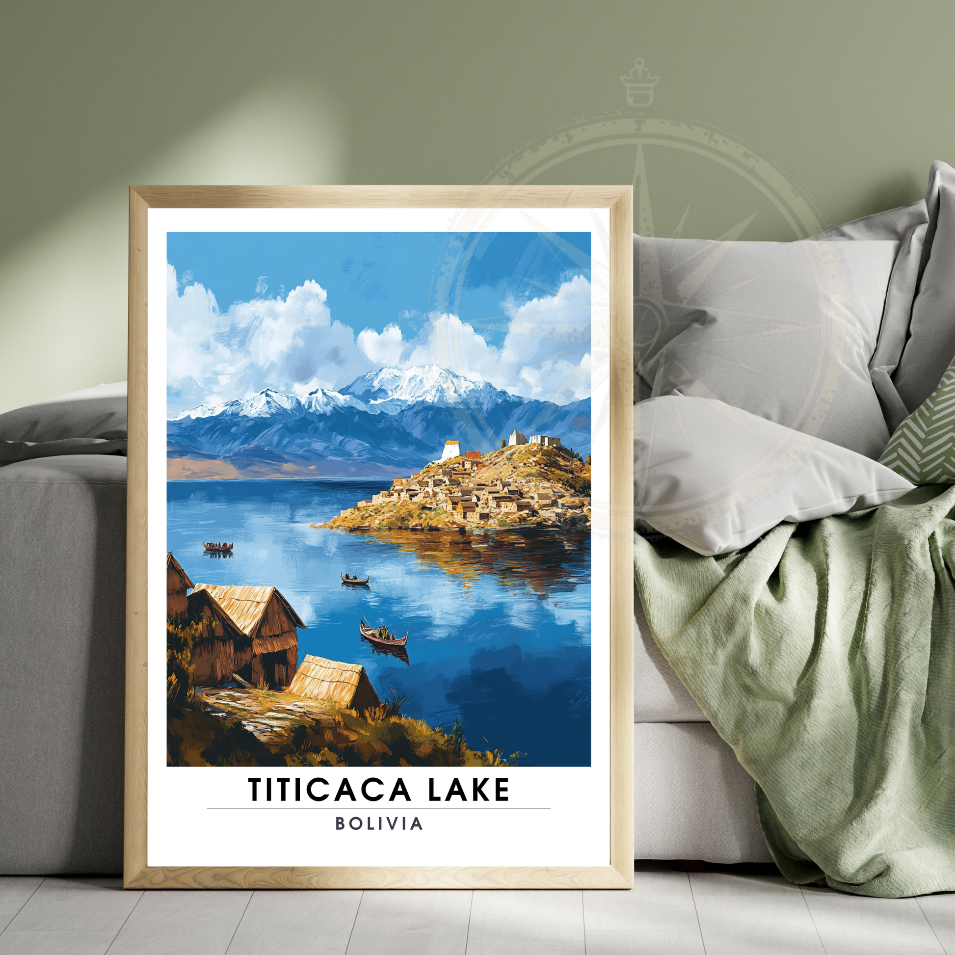Affiche Lac Titicaca | Impression de voyage Bolivie | Affiche Lac