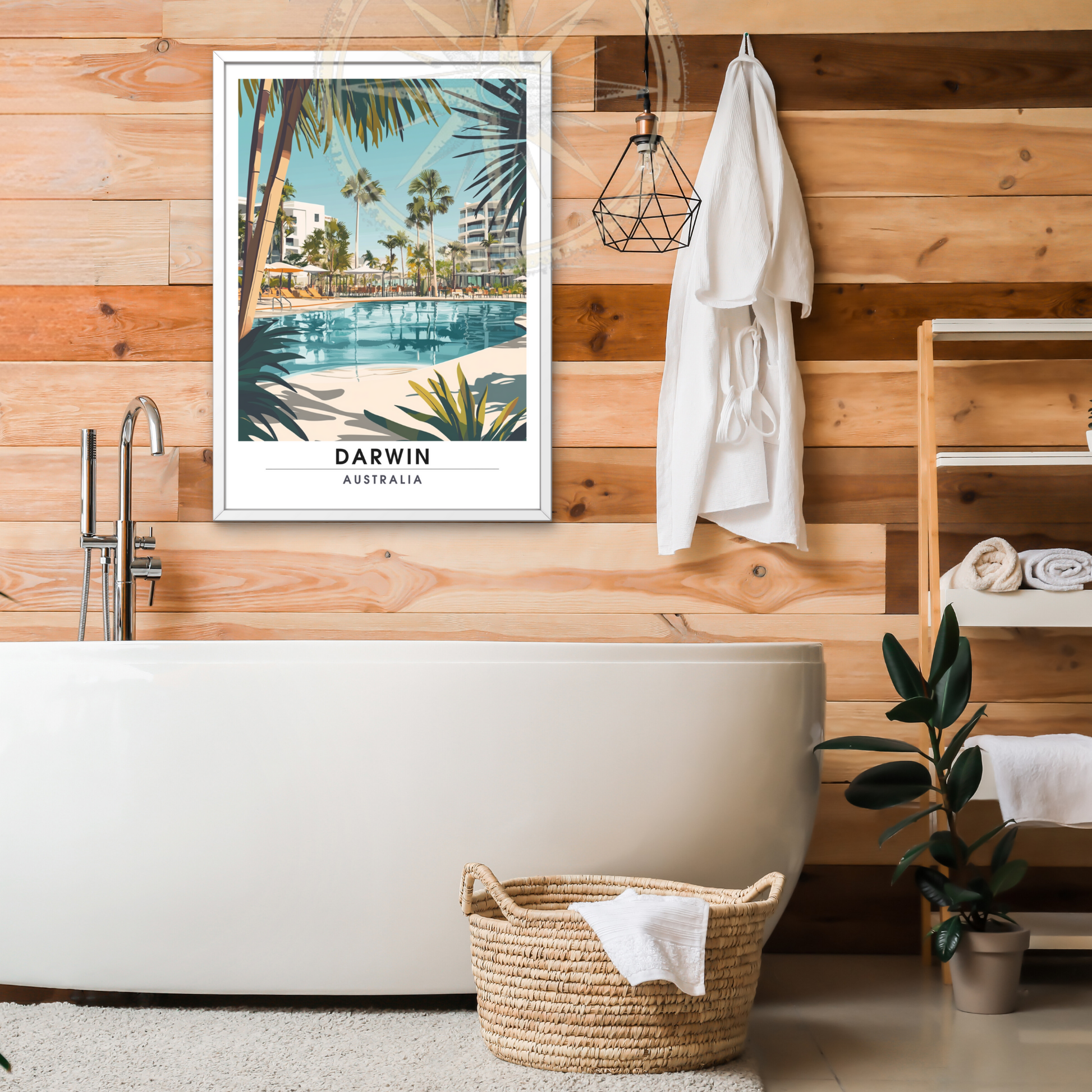 Affiche Darwin | Impression de voyage Australie | Affiche Australie