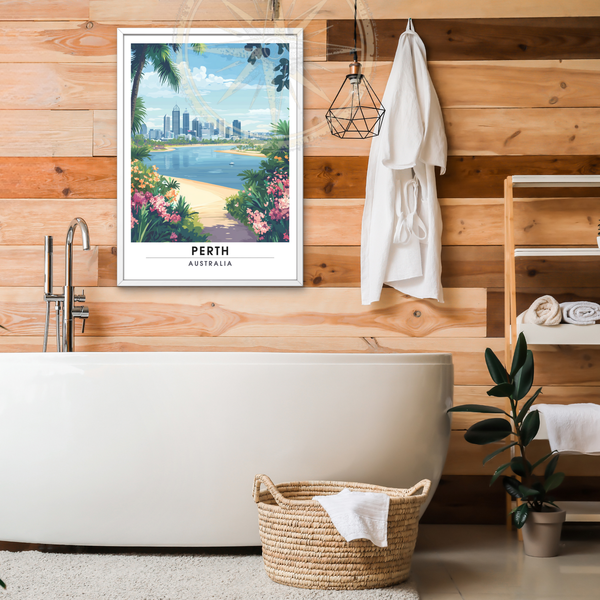 Affiche Perth | Poster décoratif Australie | Affiche Australie