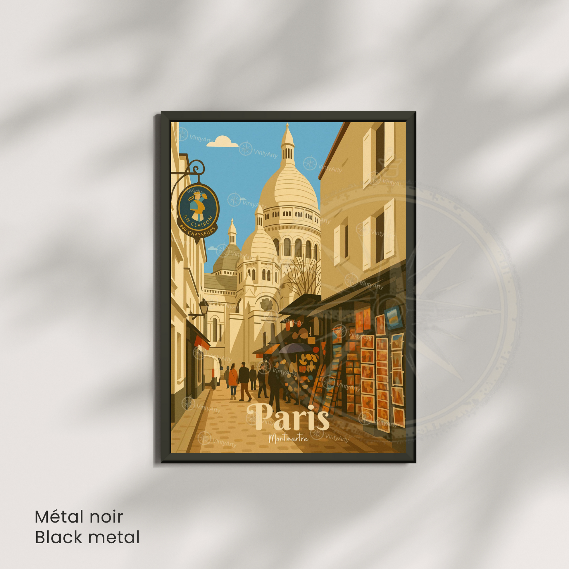 Affiche Paris | Poster décoration Montmartre - Sacré Cœur | Affiche France