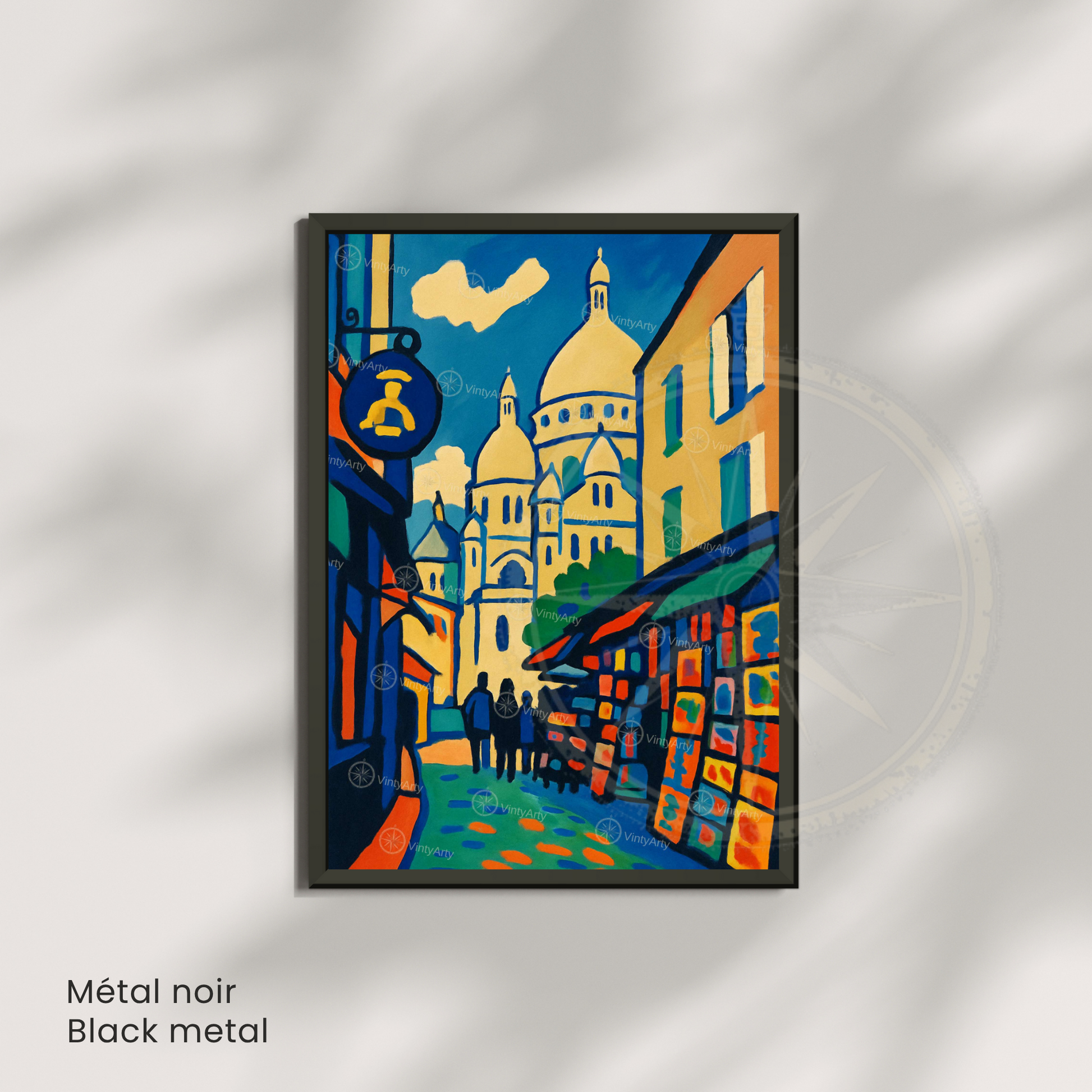 Affiche Paris | Impression Art Montmartre - Sacré Cœur | Affiche France