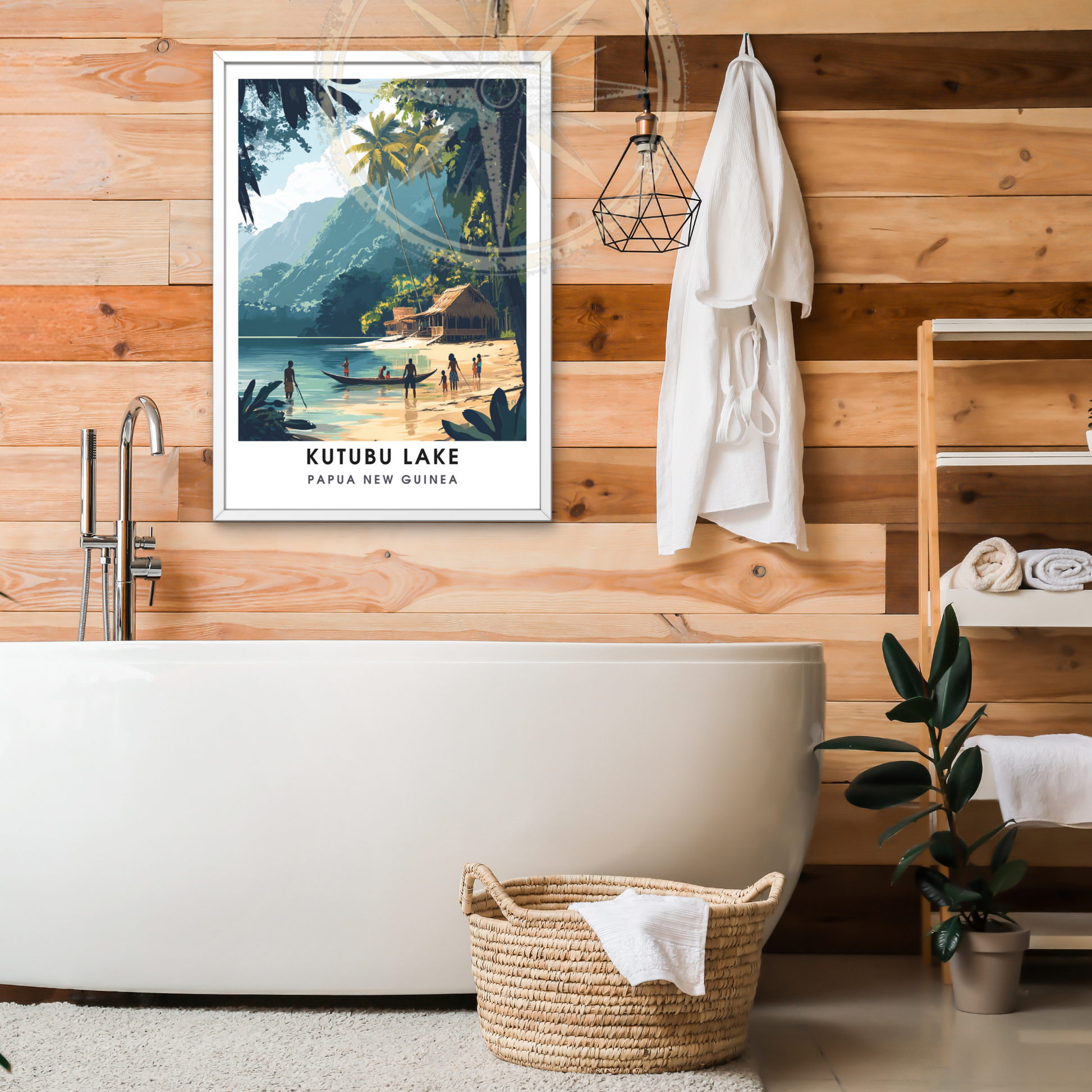 Affiche Lac Katubu | Impression Papouasie-Nouvelle-Guinée | Affiche Lac