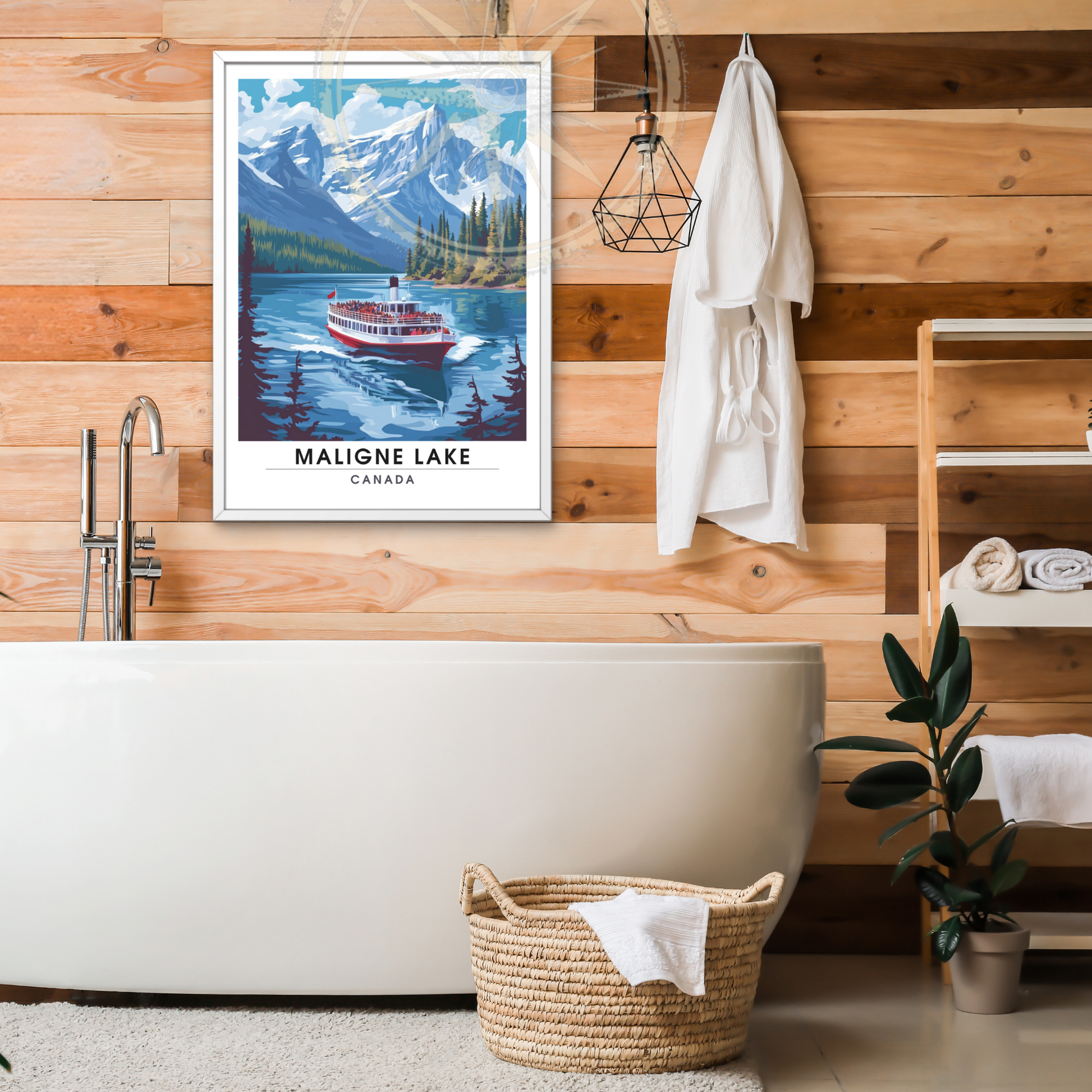 Affiche Lac Maligne | Poster Canada | Affiche Lac