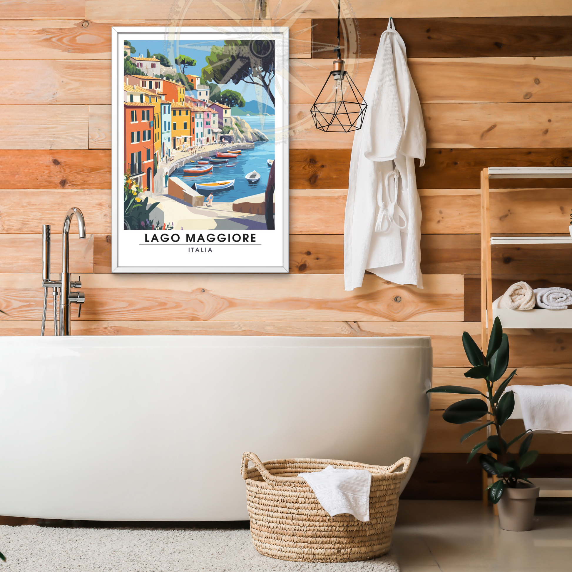 Affiche Lac Majeur | Impression Italie | Affiche Lac