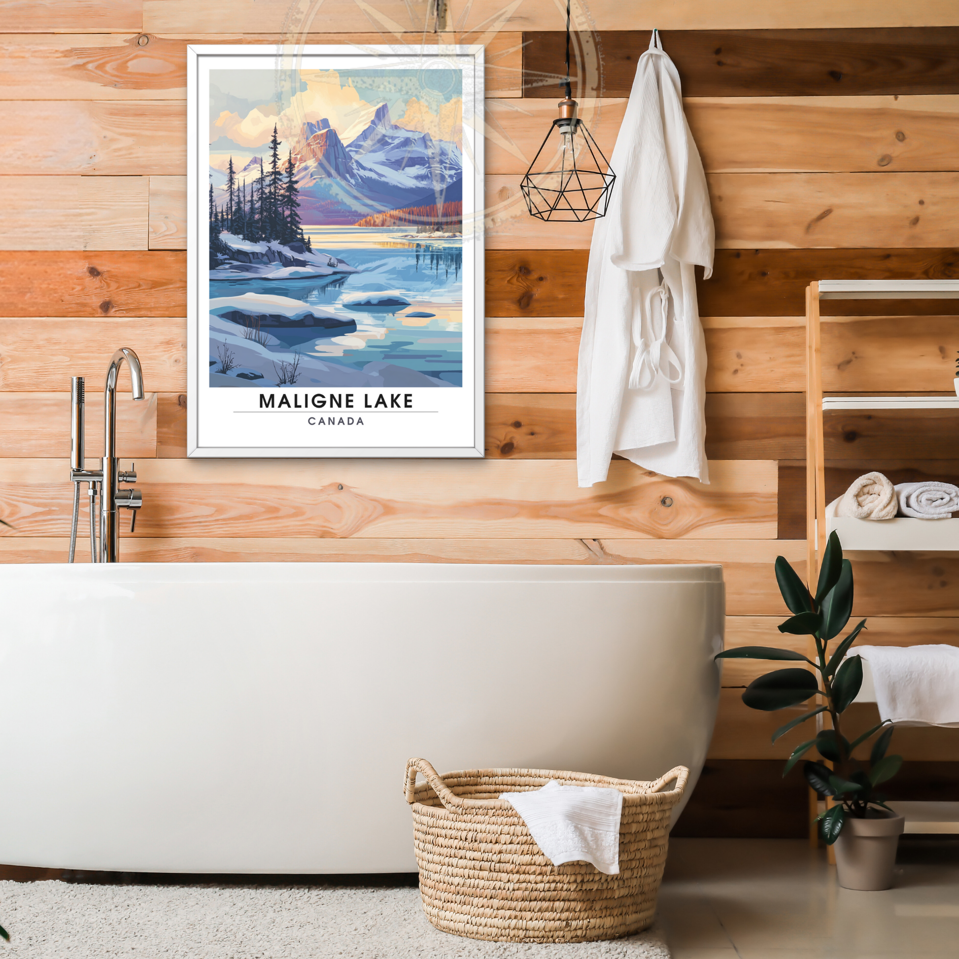 Affiche Lac Maligne | Poster murale Canada | Affiche Lac