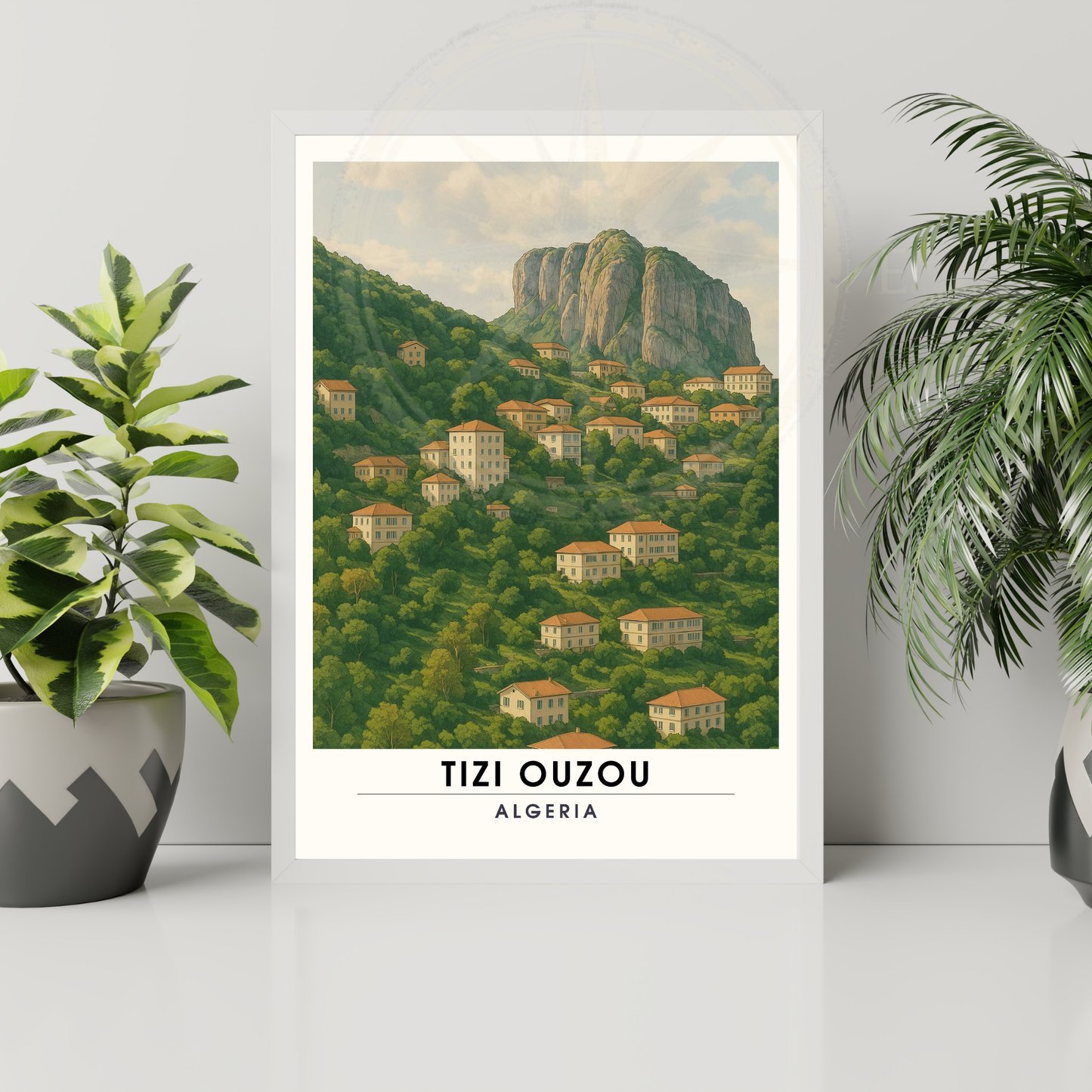 Affiche Tizi Ouzou | Poster Tizi Ouzou | Affiche Kabylie | Affiche Algérie