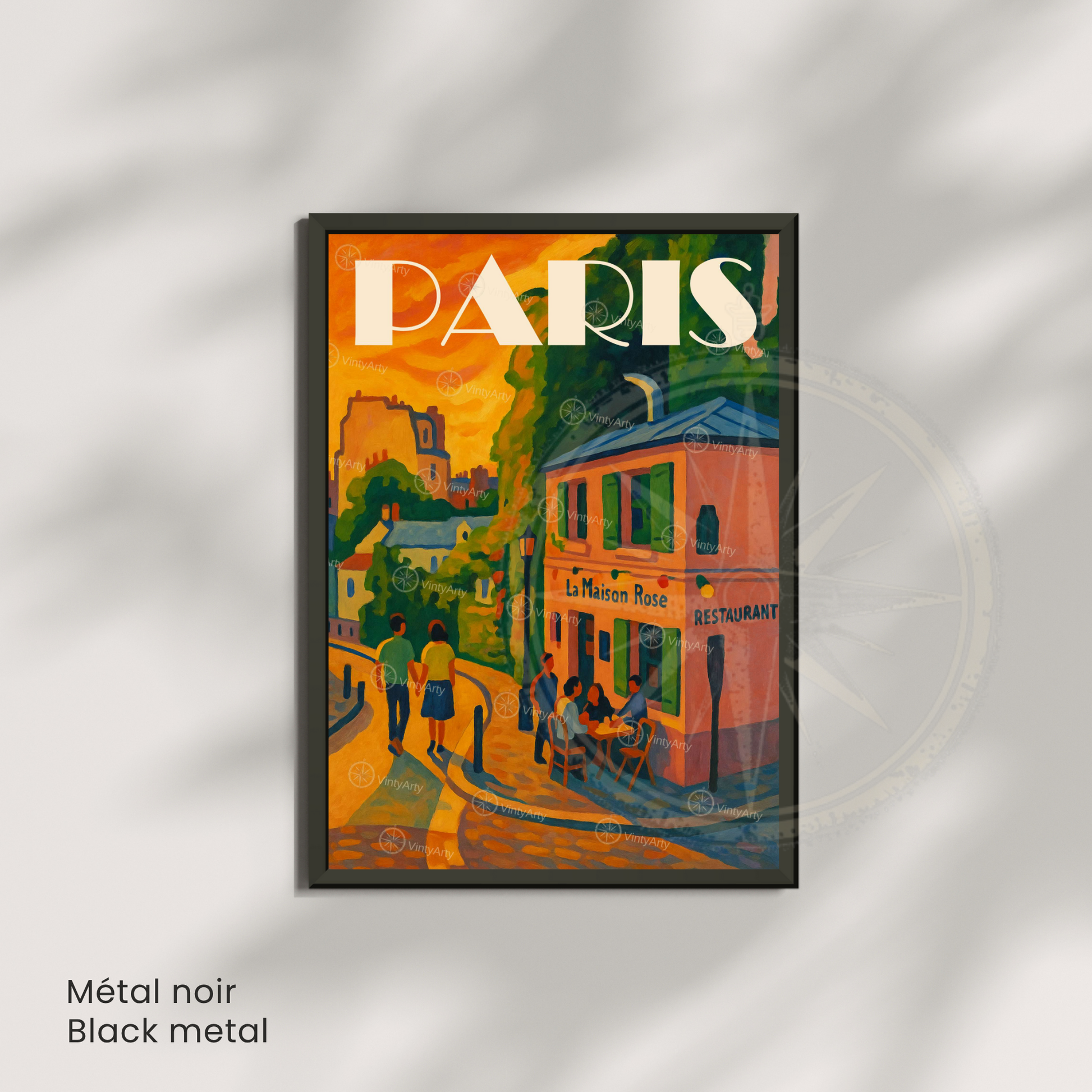 Affiche Paris | Impression décoratif Montmartre - Sacré Cœur | Affiche France