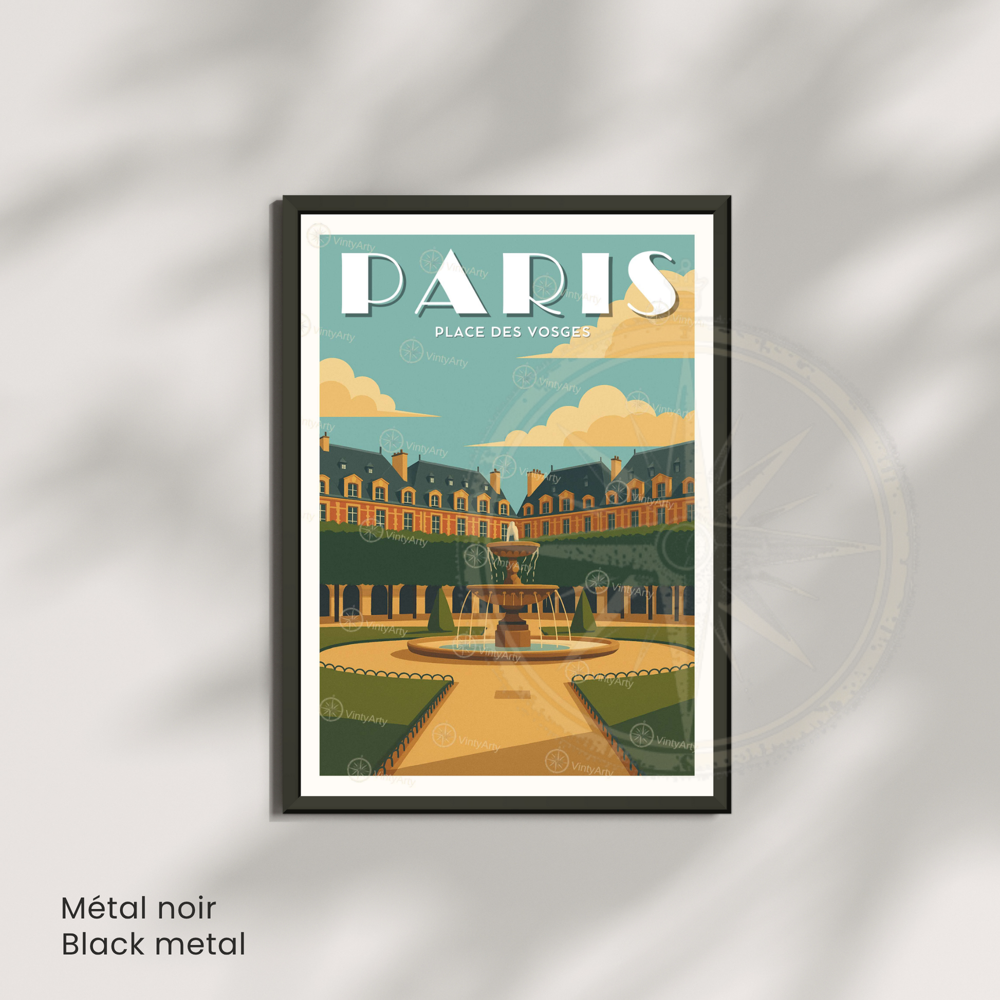 Affiche Paris | Impression Place des Vosges  | Affiche France