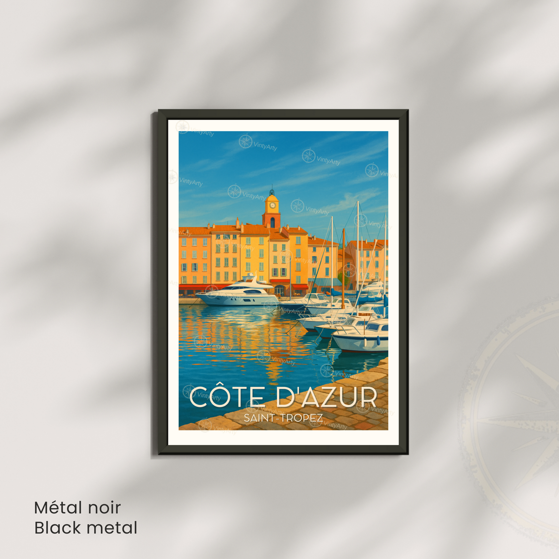 Affiche Côte d’Azur | Impression de voyage Côte d’Azur | Affiche France