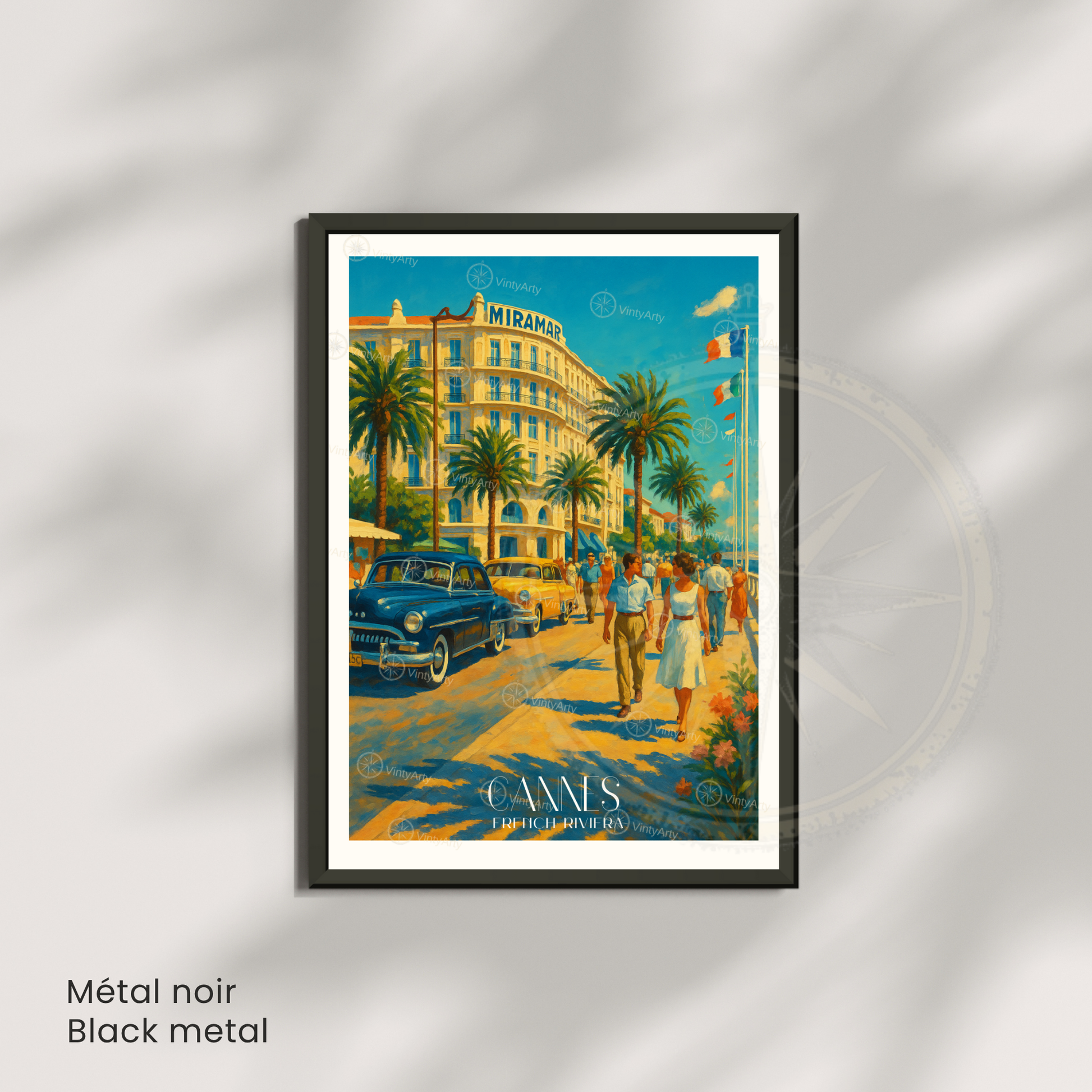 Affiche Cannes | Poster déco French Riviera | Affiche France