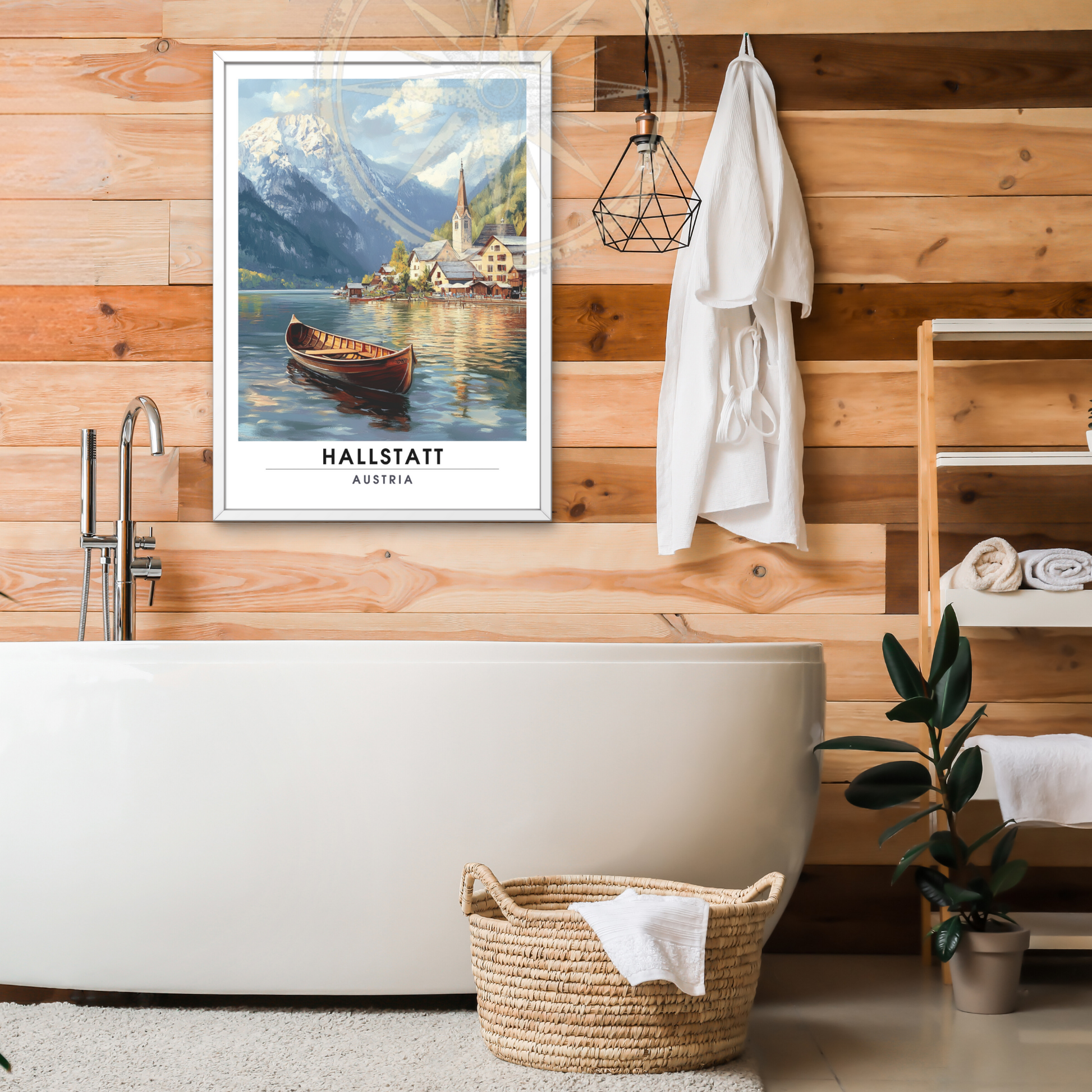 Affiche Hallstatt | Poster Autriche | Affiche Autriche