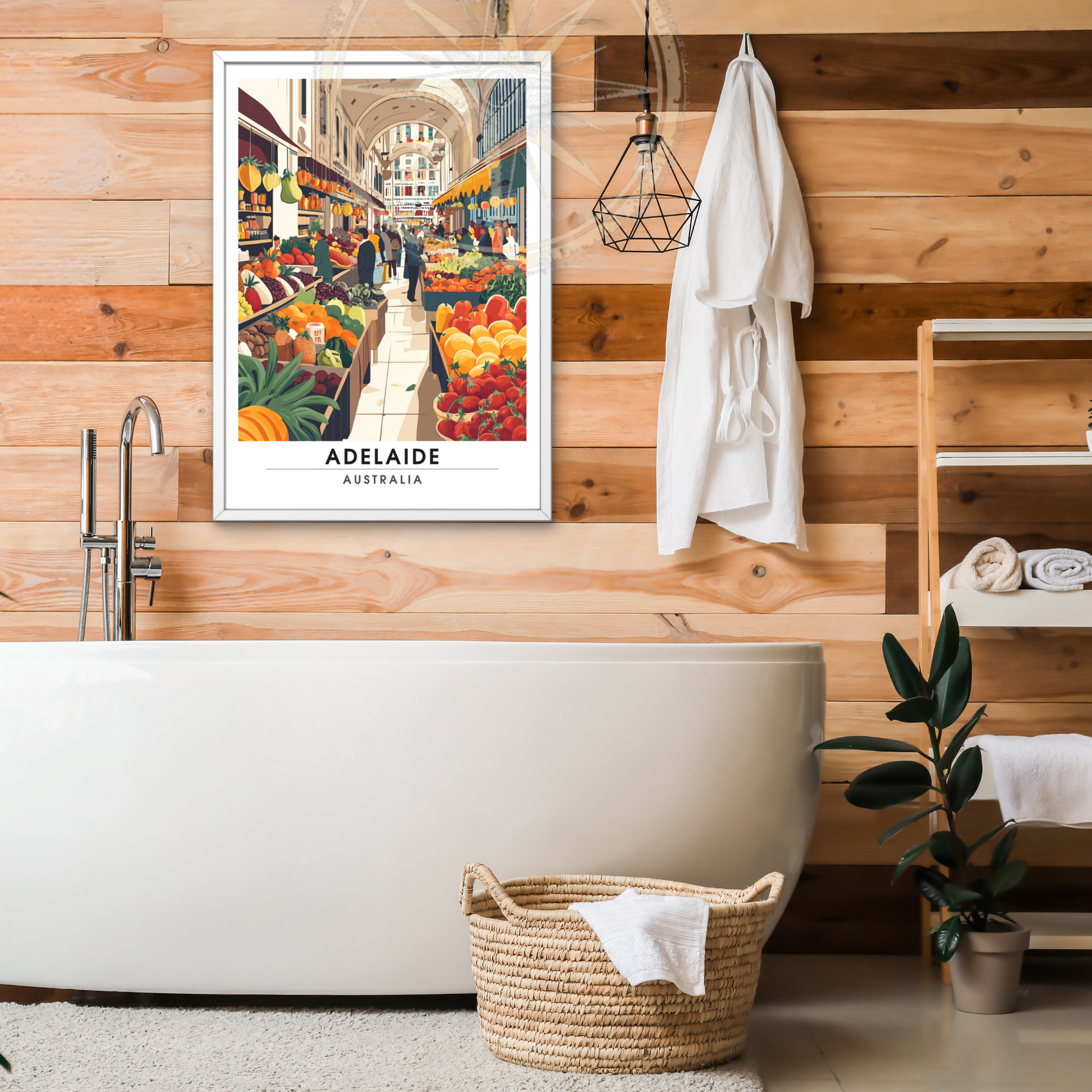 Affiche Adélaïde | Poster de voyage Australie | Affiche Australie