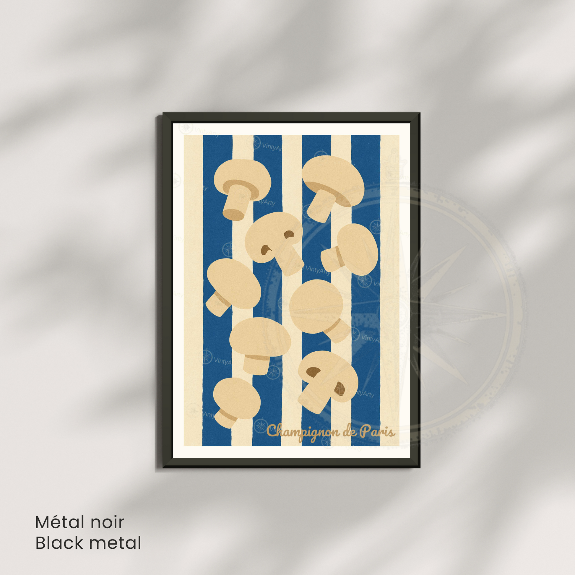 Affiche Paris | Poster champignon | Affiche France