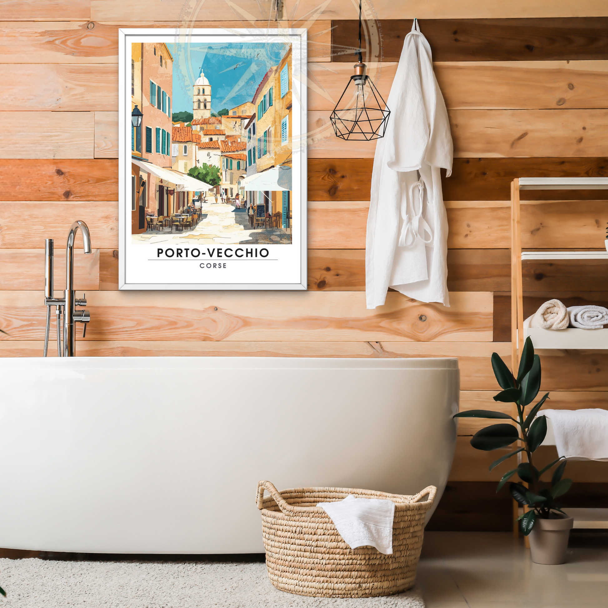 Affiche Porto Vecchio | Poster décoratif Corse | Affiche Corse
