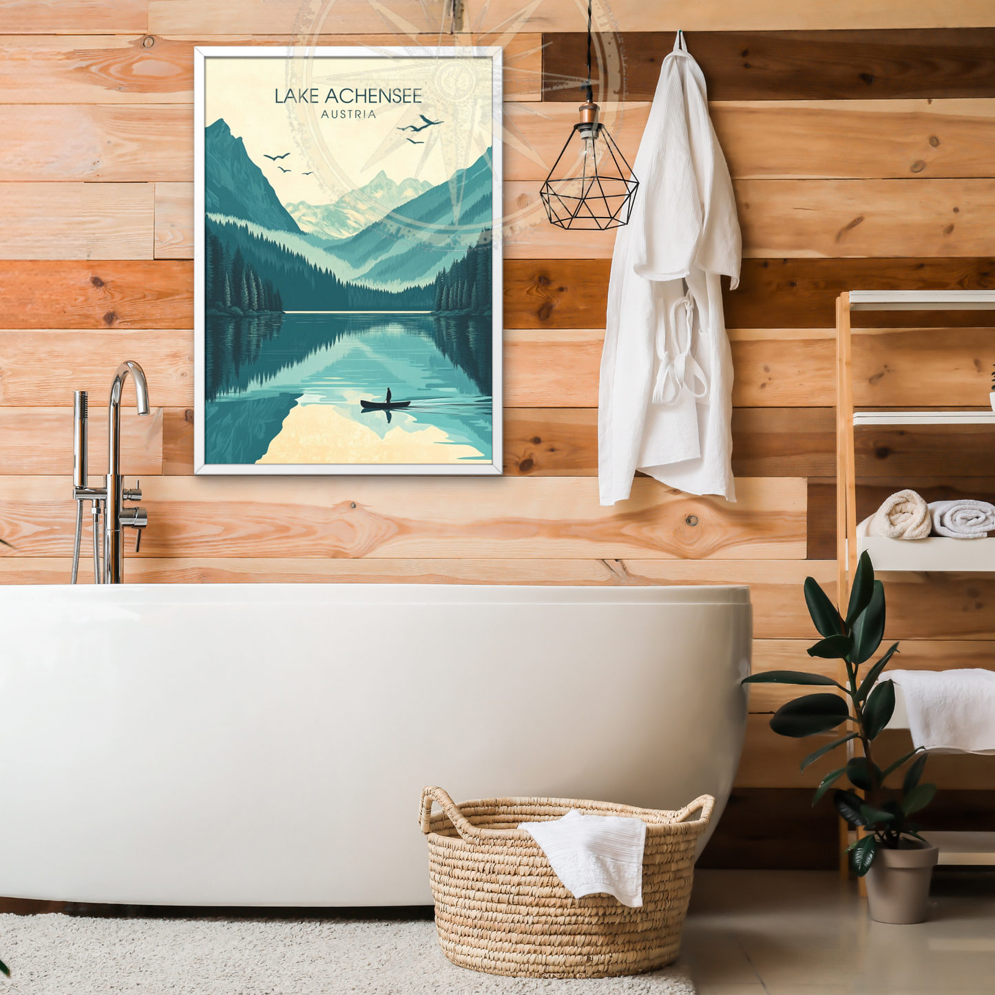 Affiche Lac Achensee | Poster de voyage Autriche | Affiche Lac