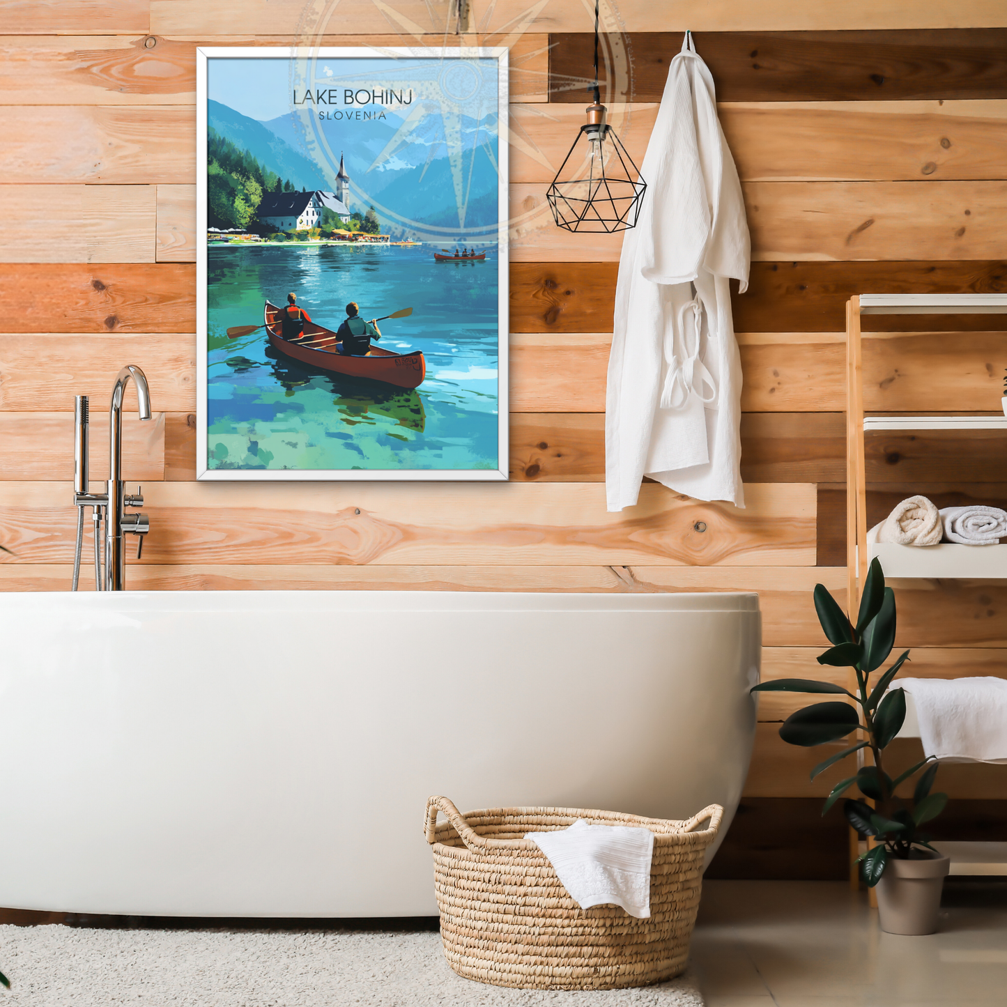 Affiche Lac Bohinj | impression de voyage Slovénie | Affiche Lac