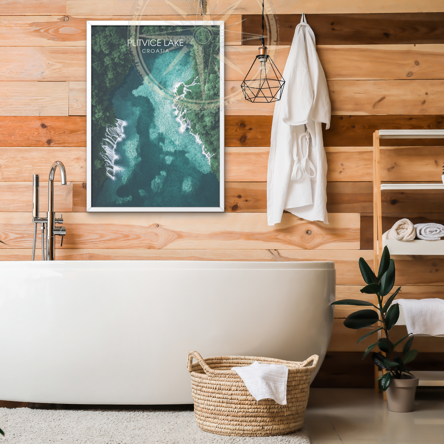 Affiche Lac de Plitvice | Impression de voyage Croatie | Affiche Lac