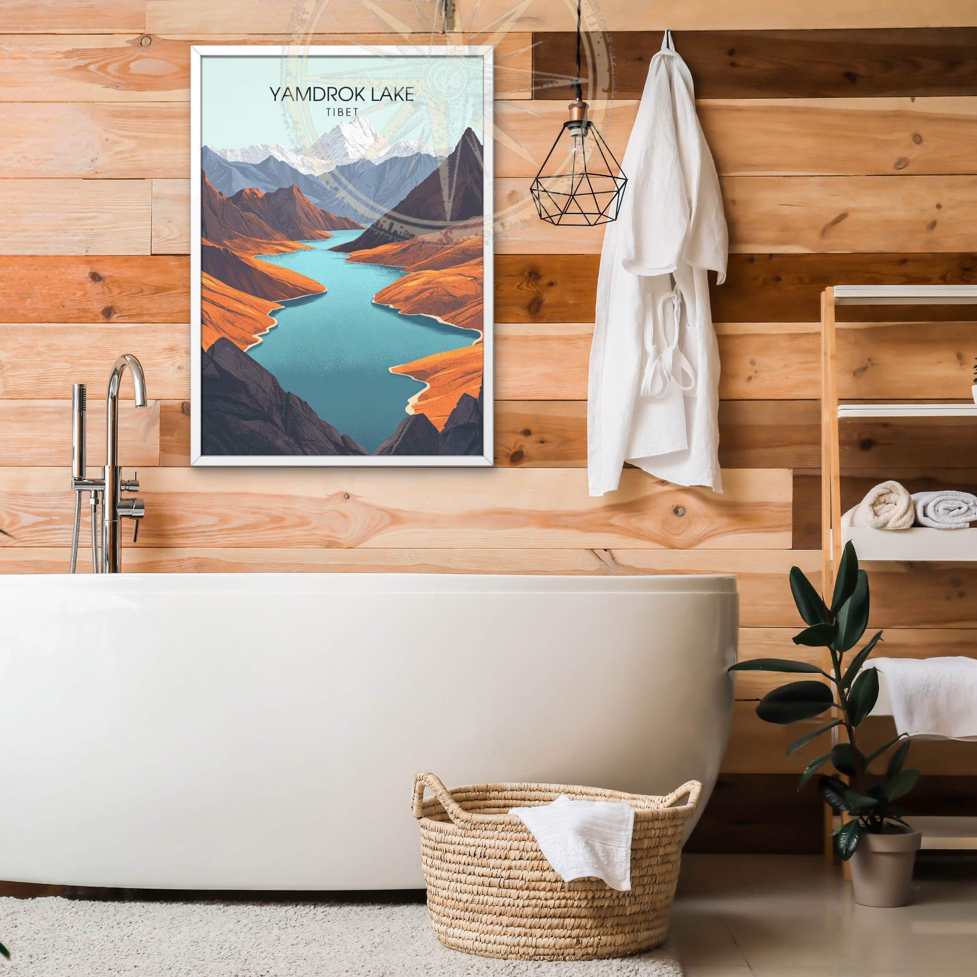 Affiche Lac Yamdrok  | Poster Tibet | Affiche Lac