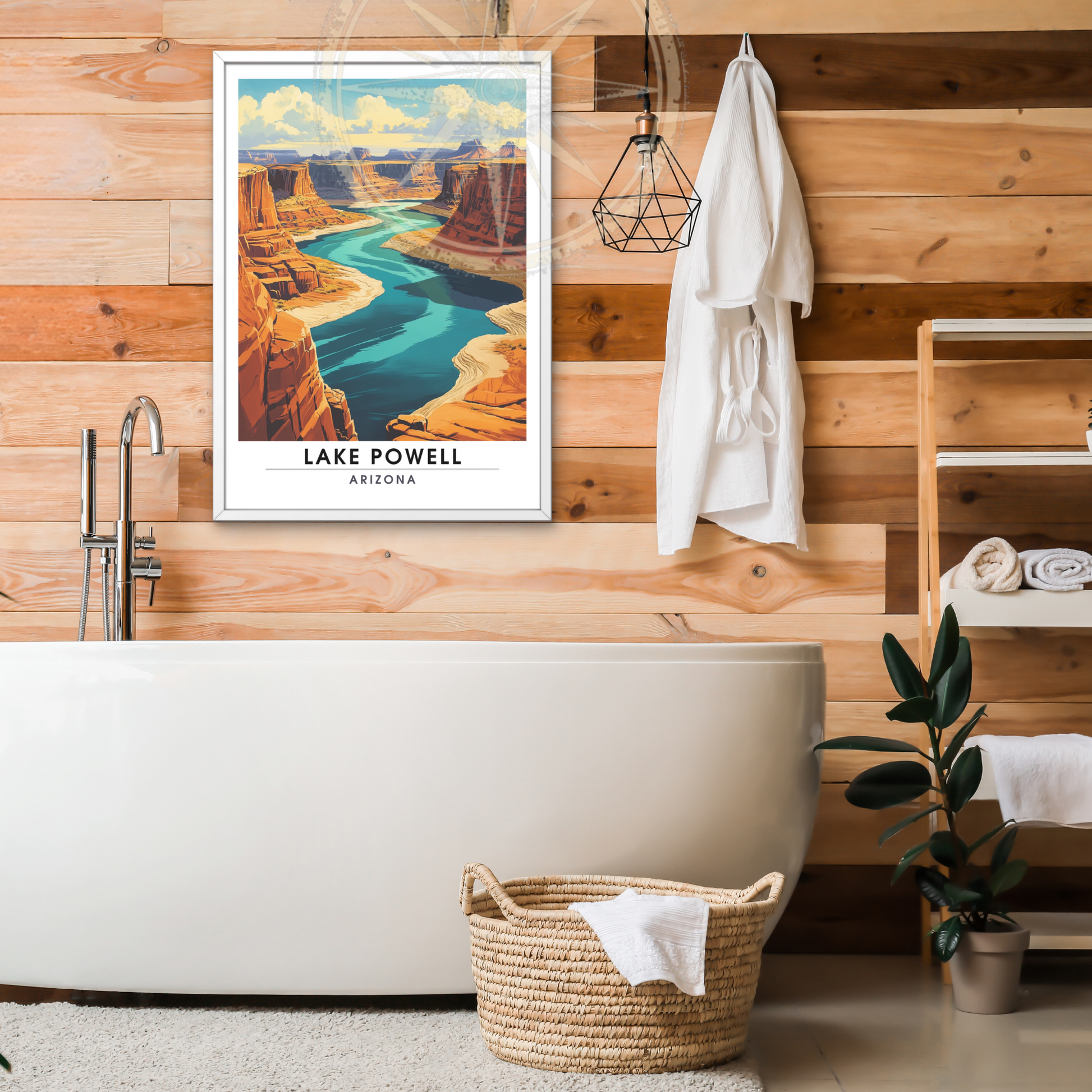 Affiche Lac Powell Arizona | Impression États-Unis | Affiche Lac