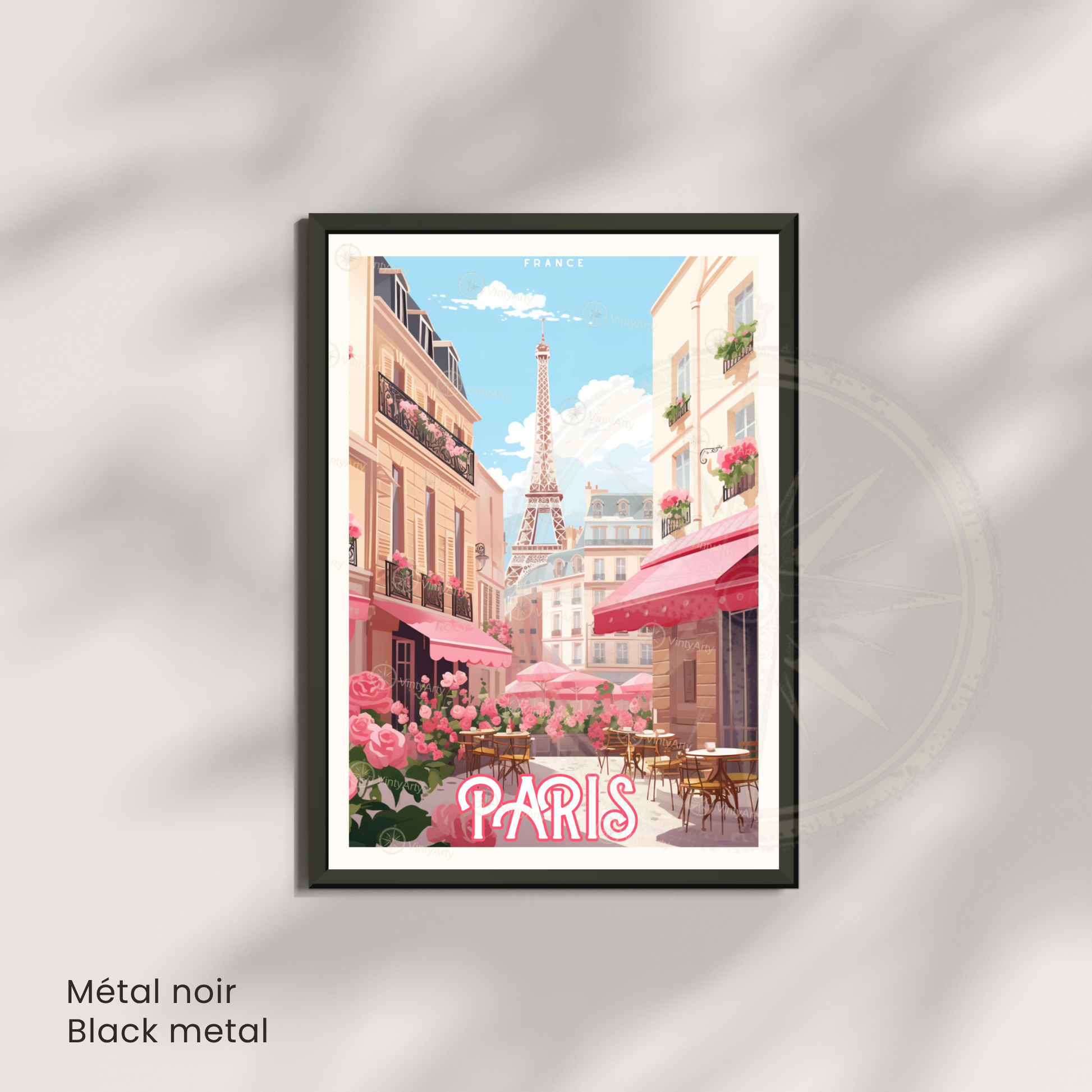 Affiche Paris | Impression de voyage Tour Eiffel | Affiche France