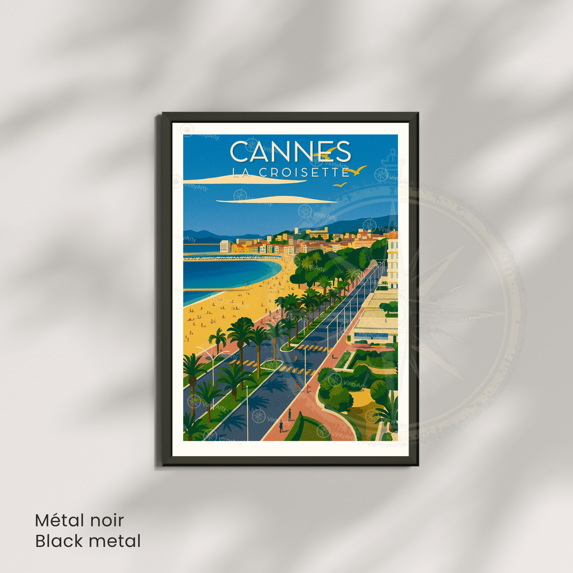 Affiche Cannes | Impression La Croisette | Affiche France
