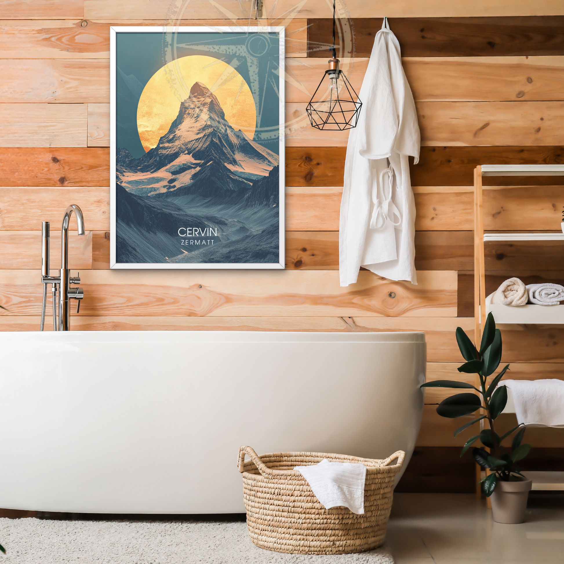 Affiche Cervin | Impression de voyage Suisse | Affiche Suisse