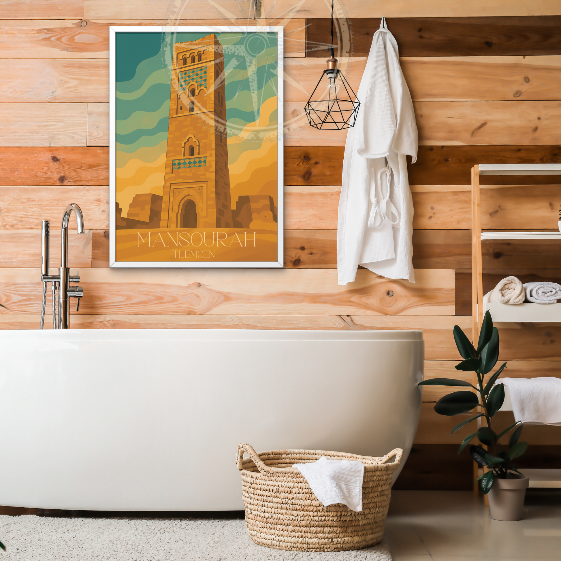 Affiche Mansourah | Impression de voyage Tlemcen | Affiche Tlemcen