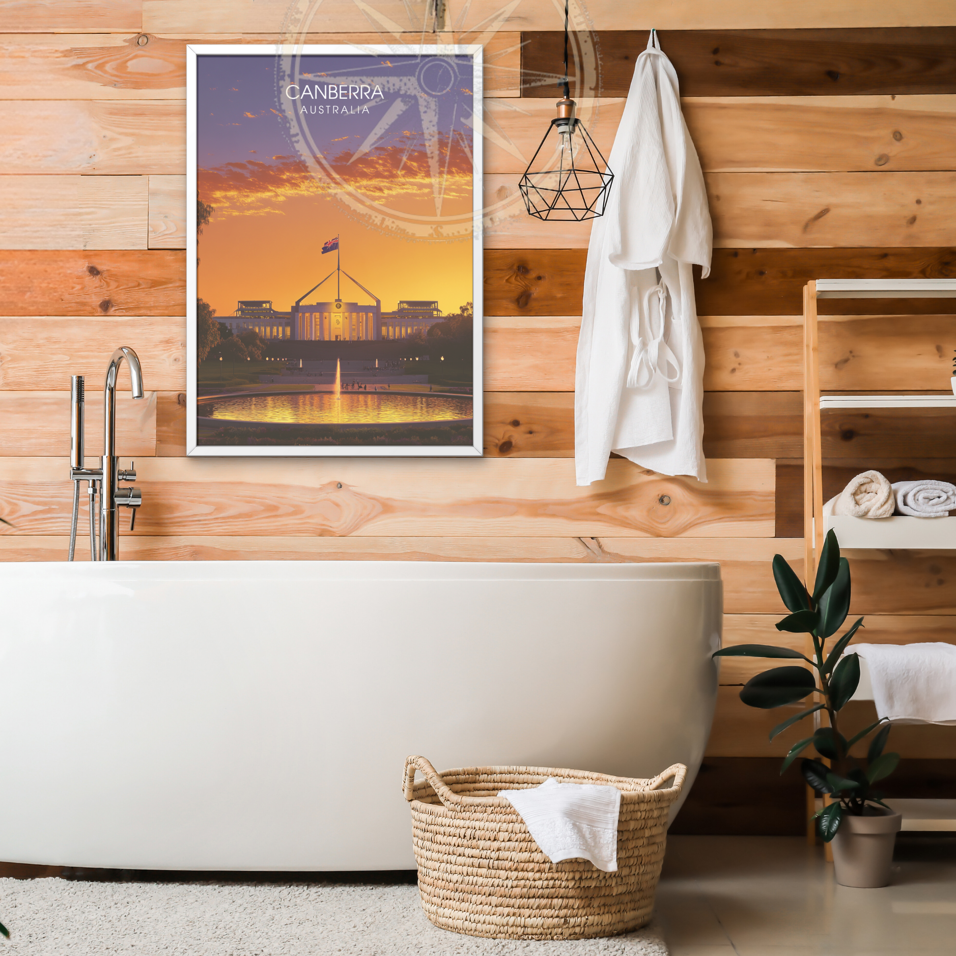 Affiche Canberra | Impression de voyage Australie | Affiche Australie