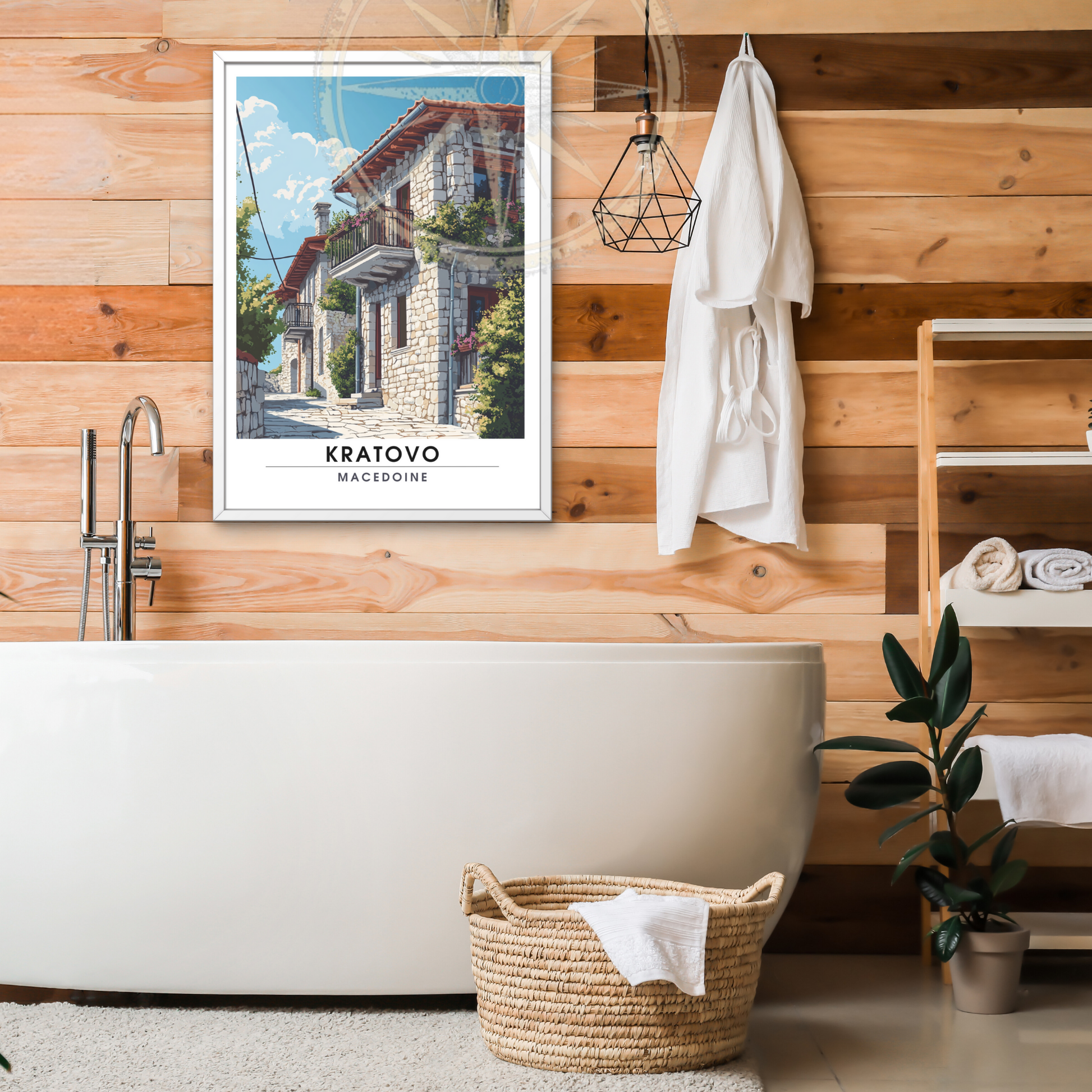 Affiche Kratovo | Poster de voyage Macédoine | Affiche Macédoine