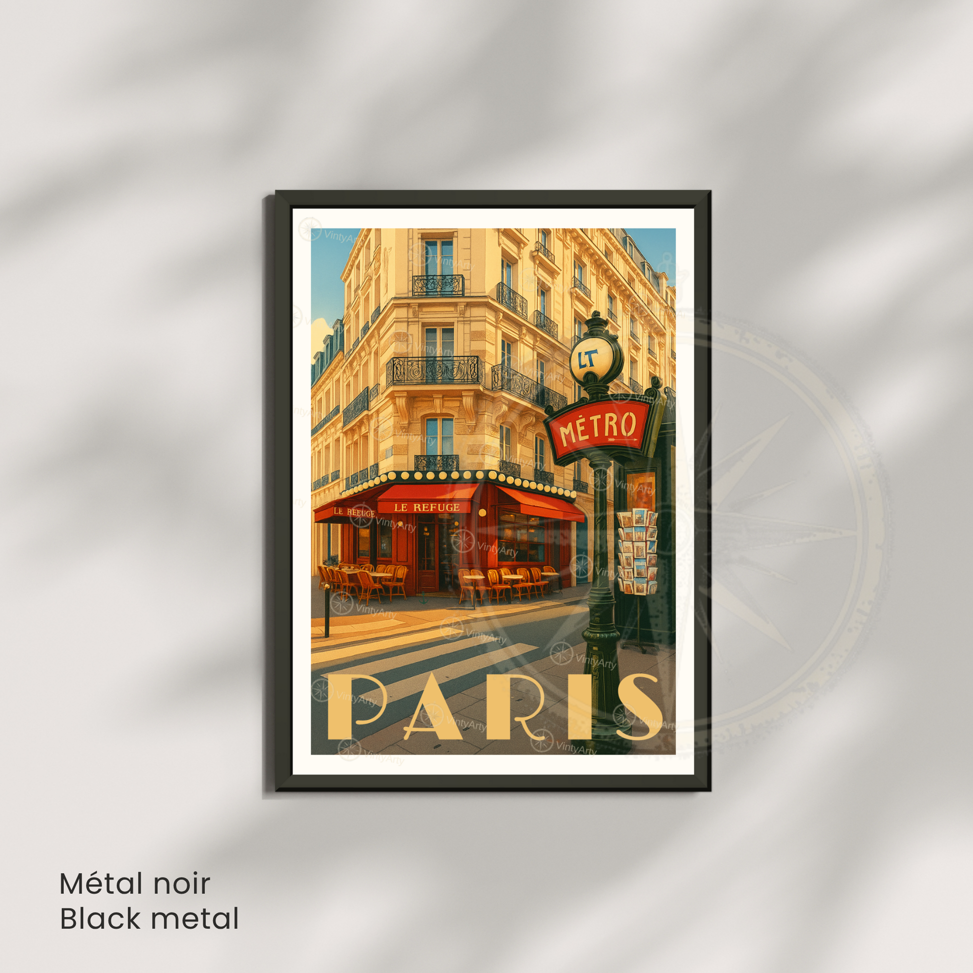 Affiche Paris | Impression artistique Métro | Affiche France