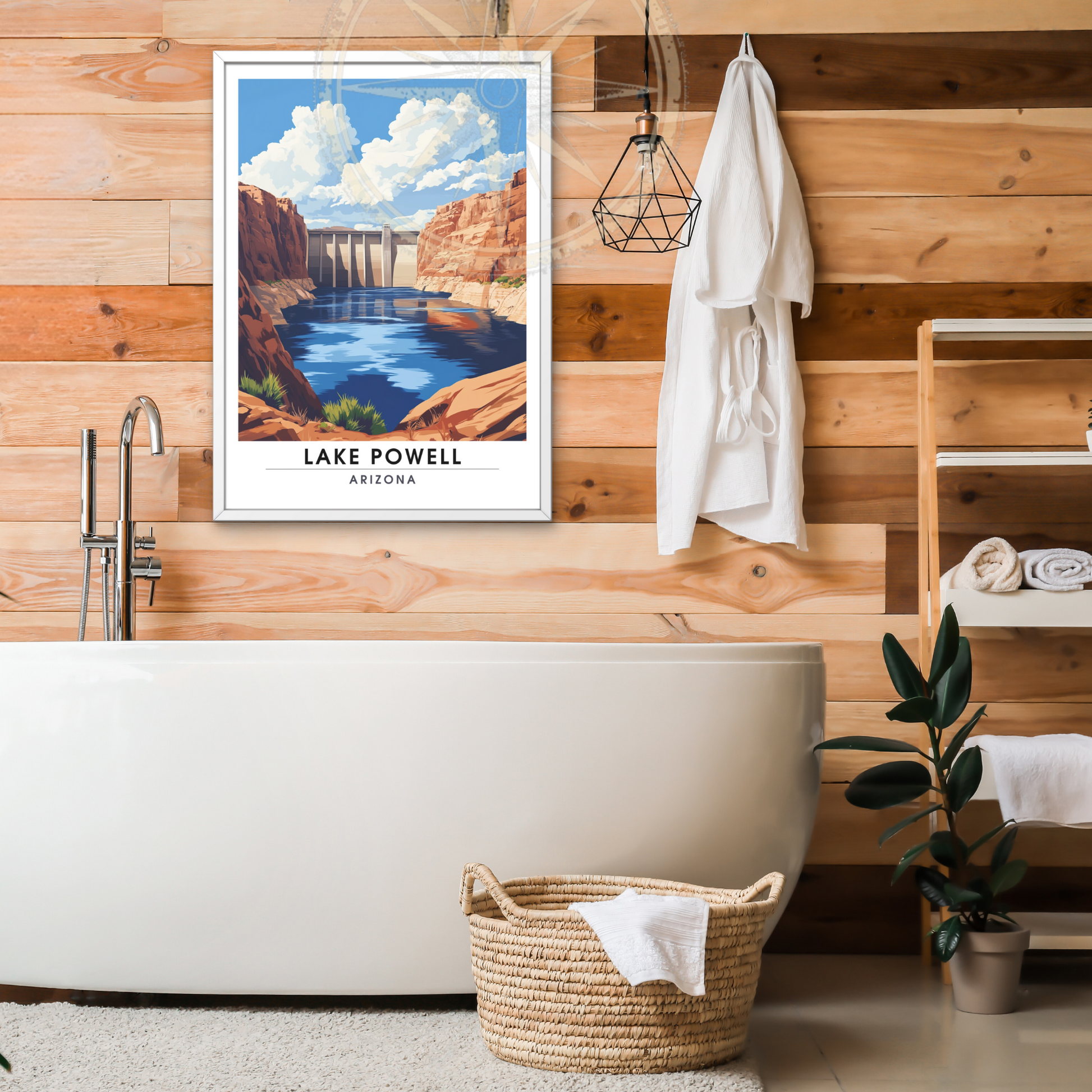 Affiche Lac Powell Arizona | Poster États-Unis | Affiche Lac