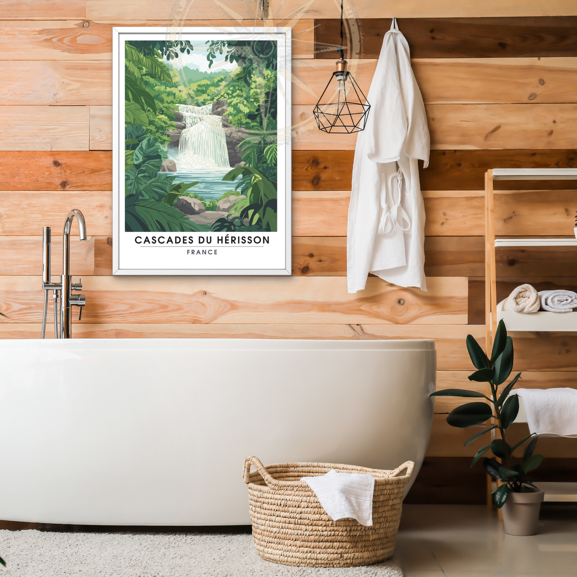 Affiche Cascades du Hérisson | Impression france | France