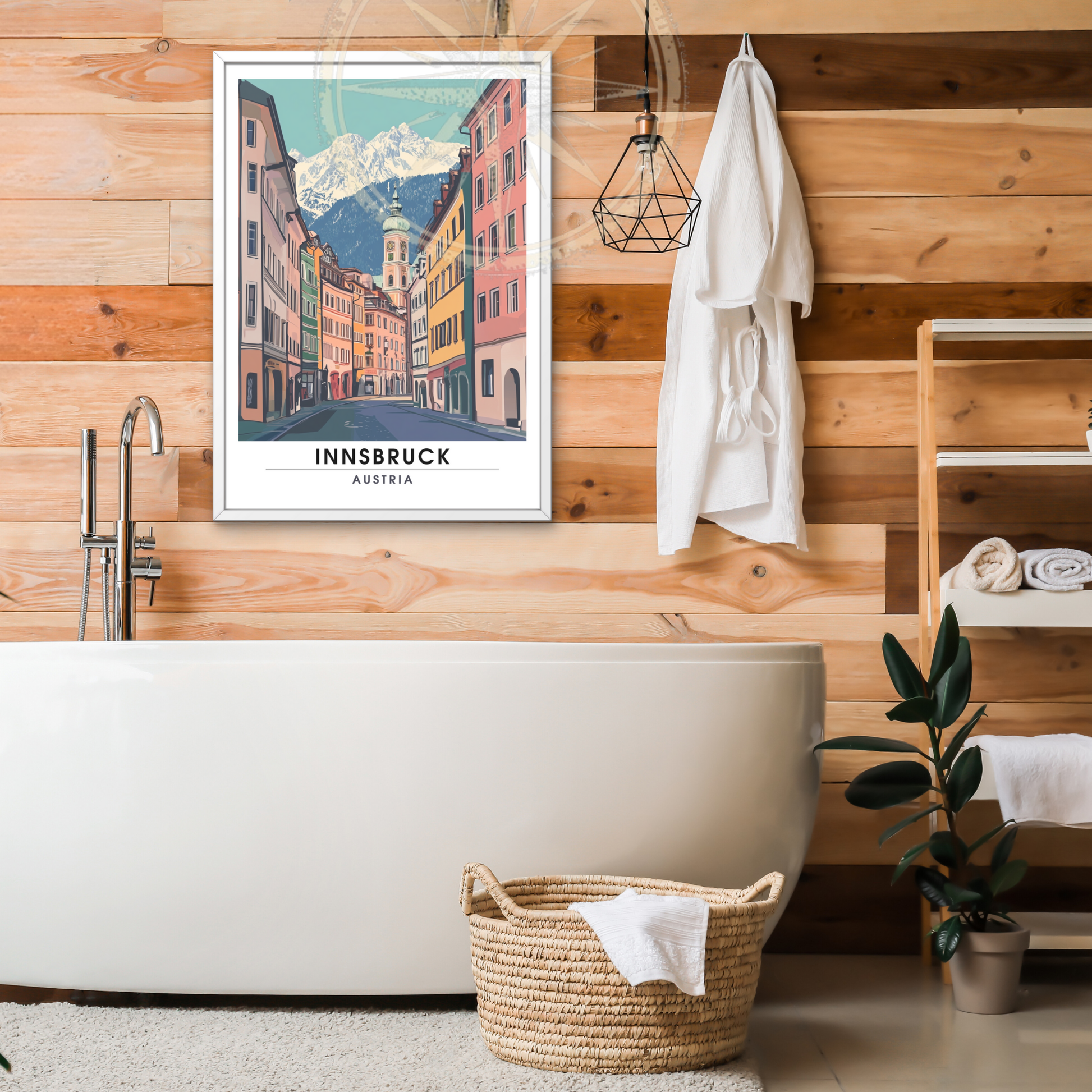 Affiche Innsbruck | Poster de voyage Autriche | Affiche Autriche