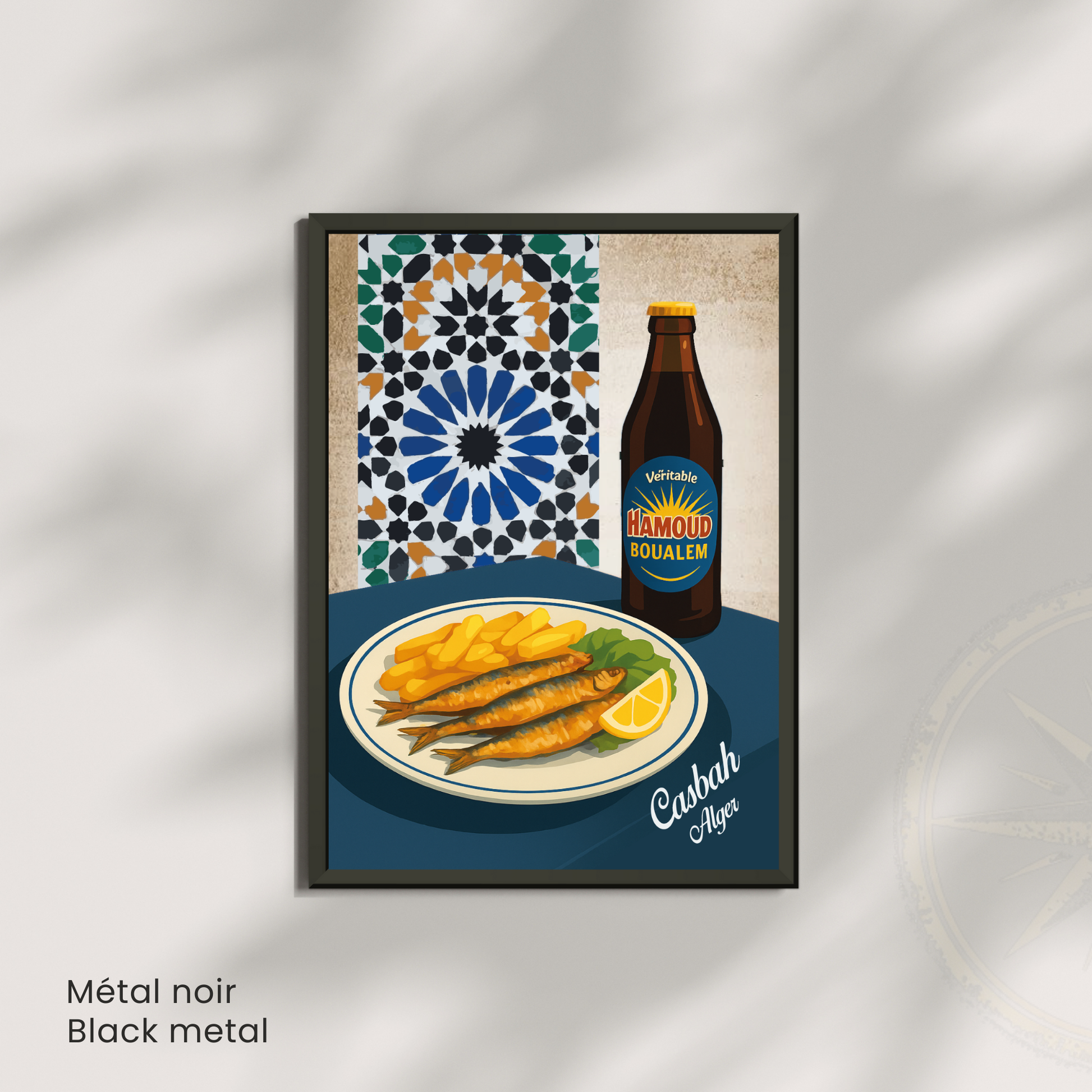 Affiche Alger | Poster déco Casbah | Affiche Algérie