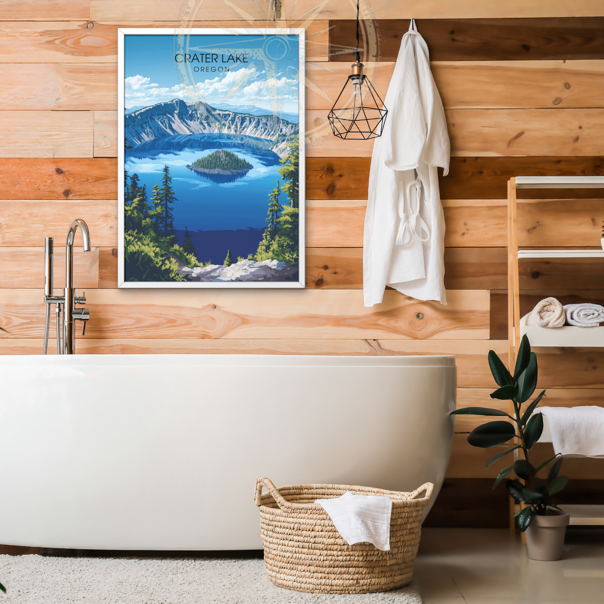 Affiche Lac Crater Oregon | Impression États-Unis | Affiche Lac