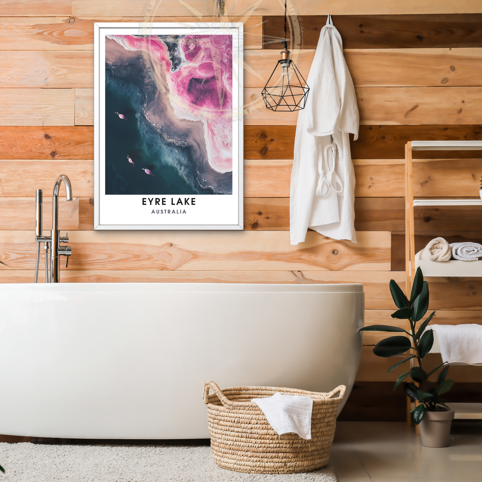 Affiche lac Eyre | Impression de voyage Australie | Affiche Lac