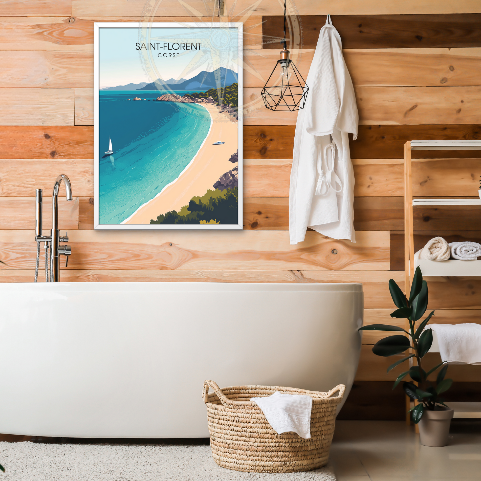 Affiche Saint Florent | Impression Corse | Affiche Corse