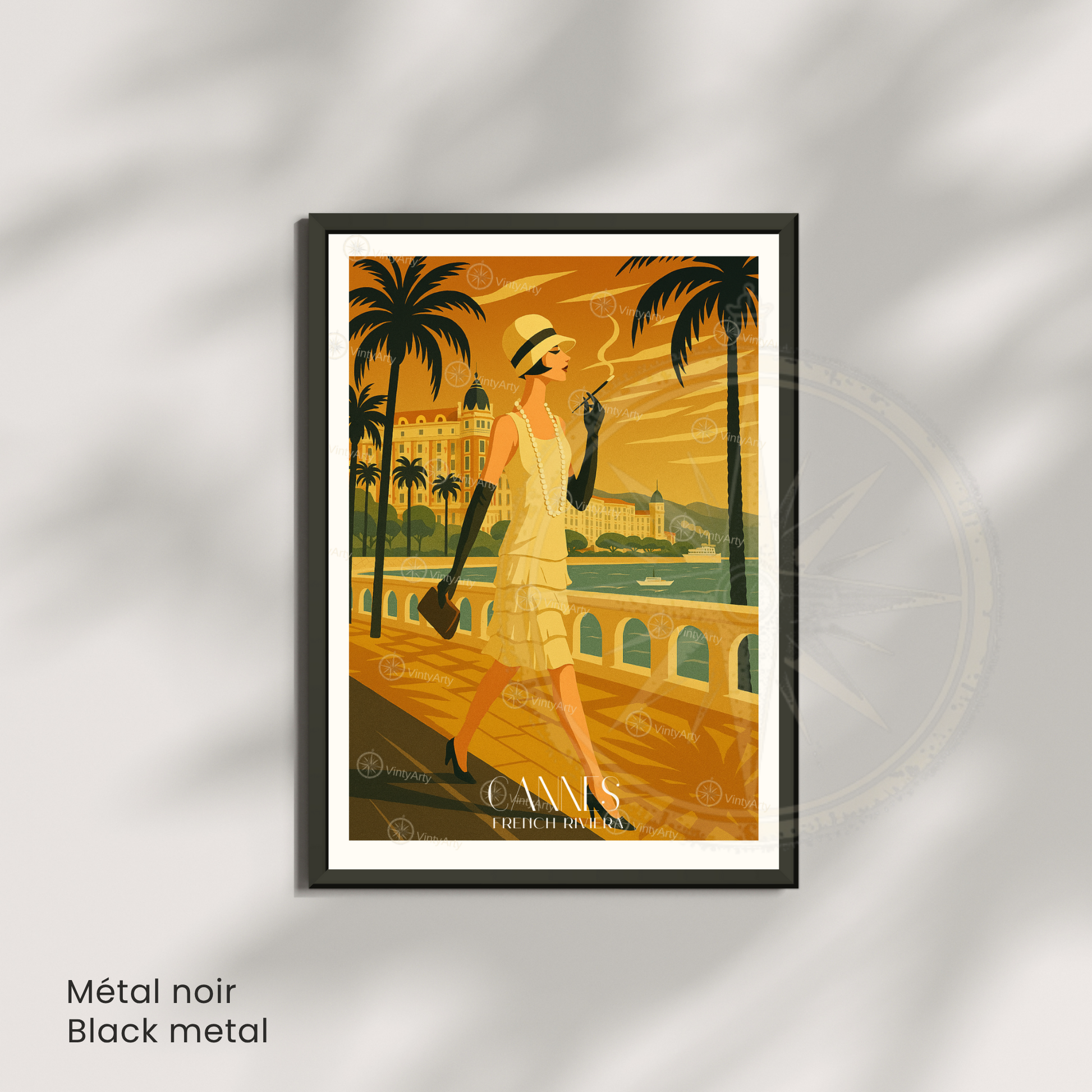 Affiche Cannes | Impression murale French Riviera | Affiche France