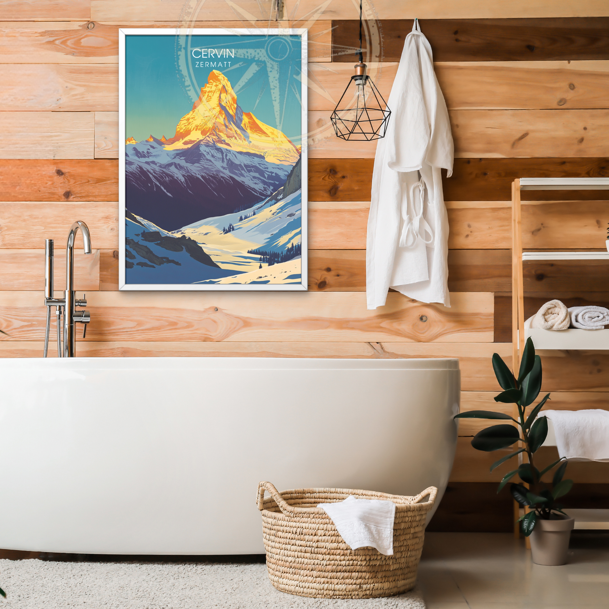 Affiche Cervin | Poster de voyage Suisse | Affiche Suisse