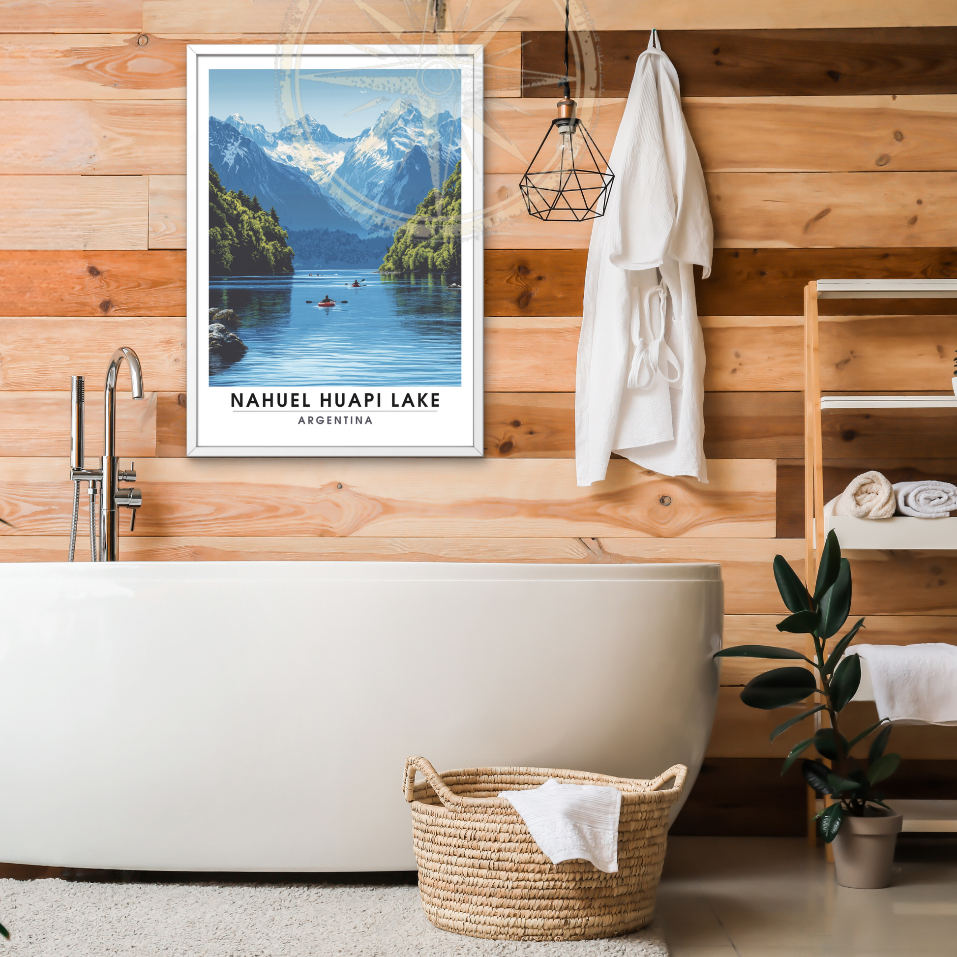 Affiche Lac Nahuel Huapi | Impression  de voyage Argentine | Affiche Lac